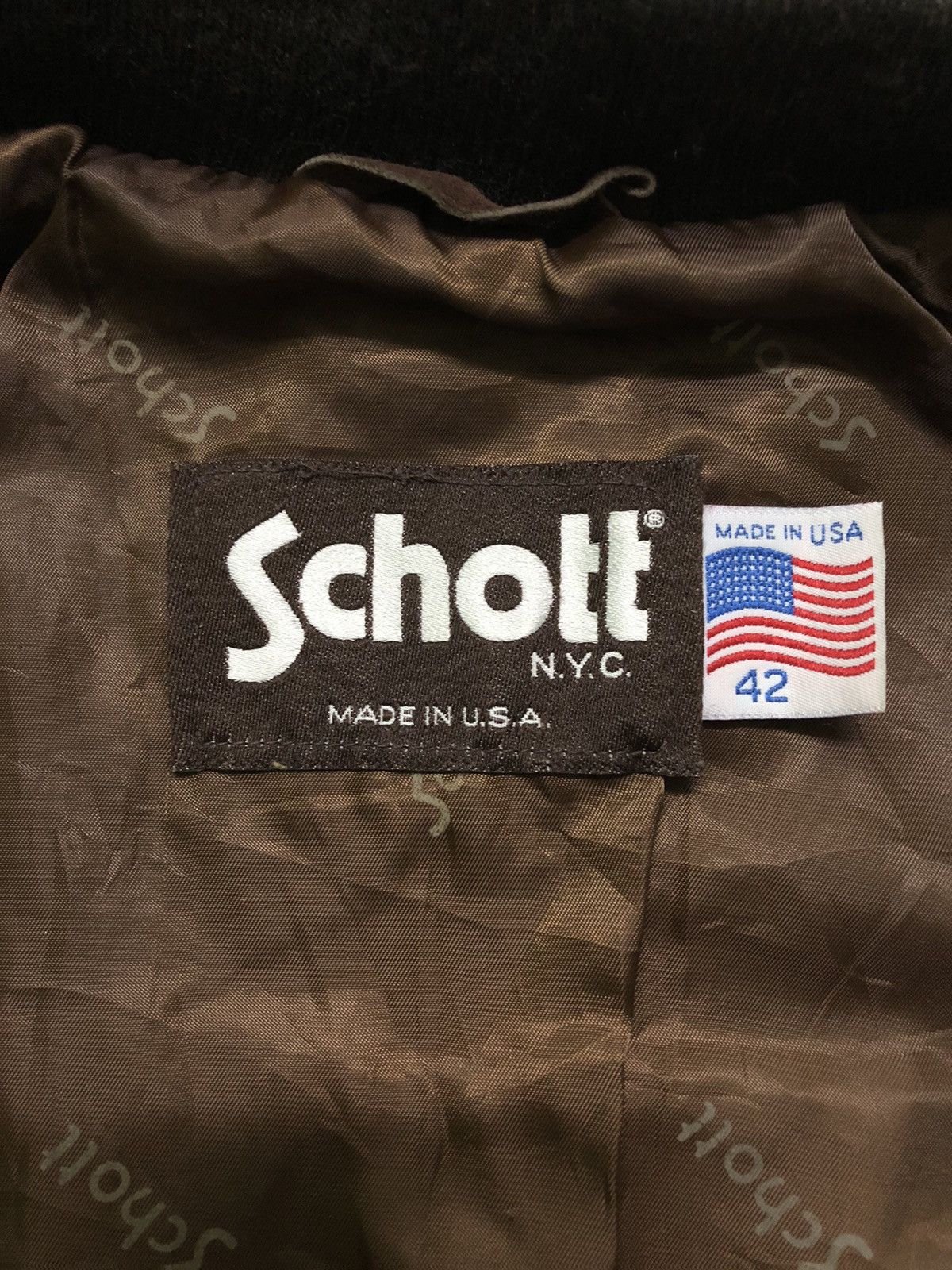 Schott Vintage Schott 90s suede Leather Jacket Size US L / EU 52-54 / 3 - 8 Thumbnail