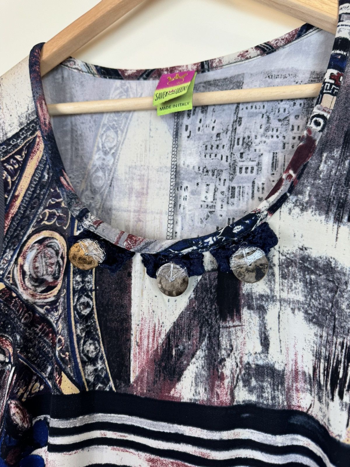 Hysteric Glamour Save the queen mesh sleeves rundholz Style long blouse tunic Size L / US 10 / IT 46 - 4 Thumbnail