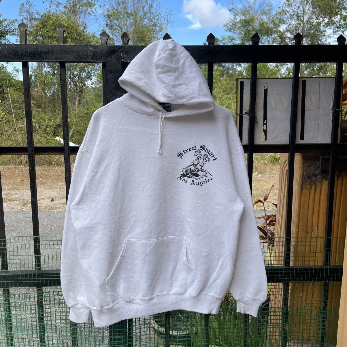 Welcome Skateboards 🔥Vintage 90s Street Smart Los Angeles Skate Hip Hop Hoodie Size US M / EU 48-50 / 2 - 6 Thumbnail