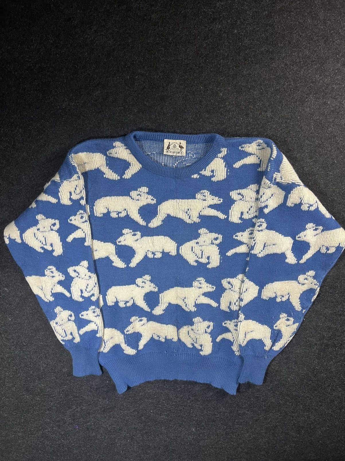 Vintage Australian Merino Pure New Wool Koala Knitted Jumper Sweater Size US M / EU 48-50 / 2 - 2 Thumbnail