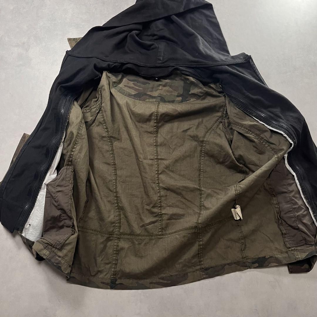IN THE ATTIC Hooded Camo Napoleon Jacket M