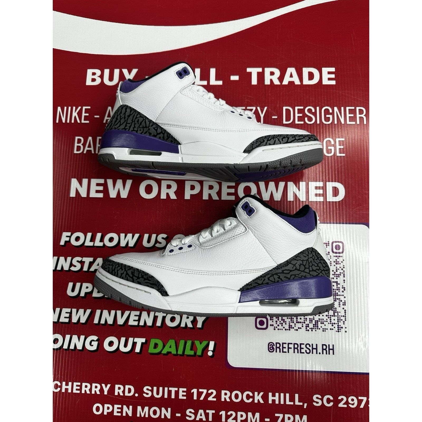 Jordan Brand Air Jordan 3 Dark Iris Size 10 CT8522-105 Size US 10 / EU 43 - 2 Thumbnail