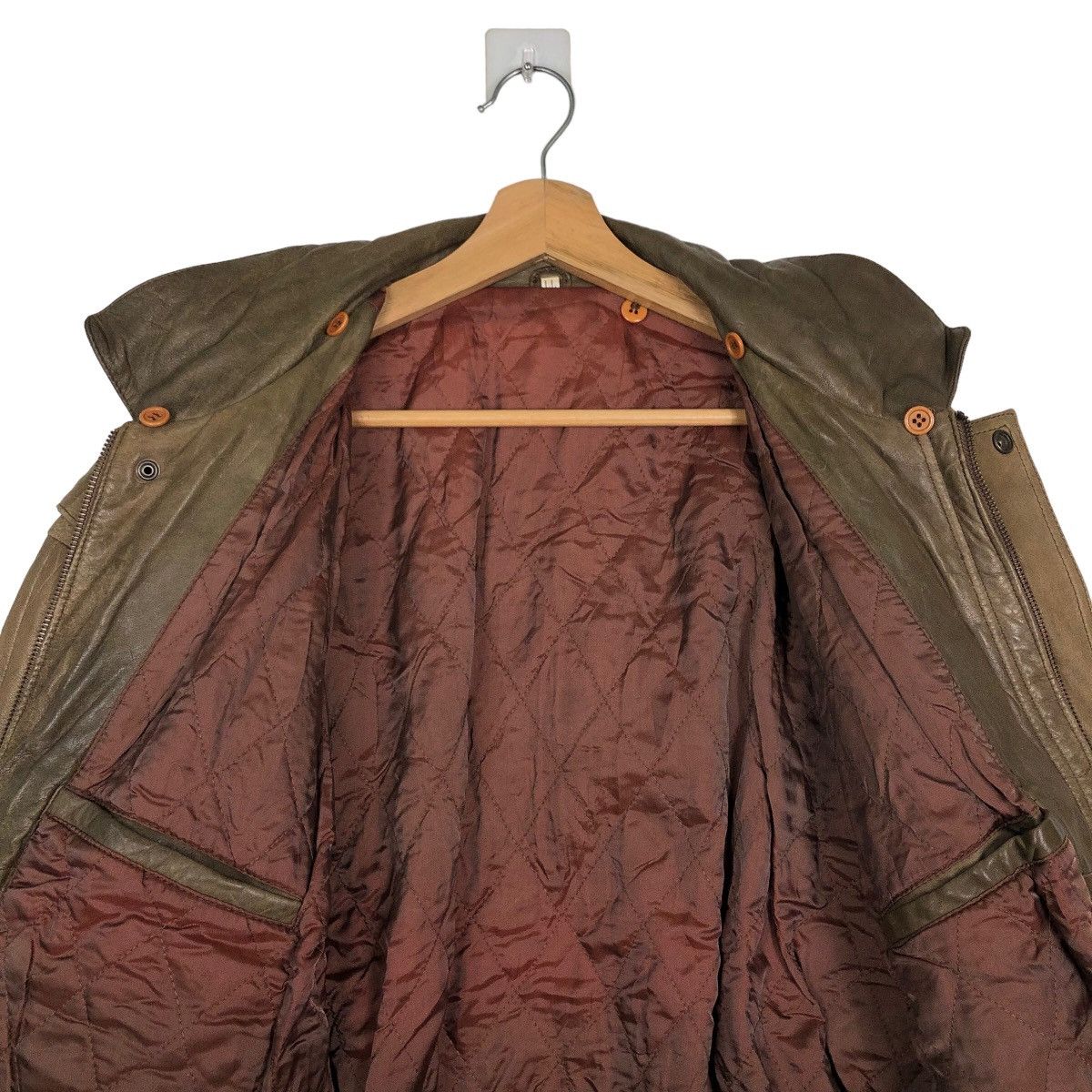 Japanese Brand 🔥90’s Bomber Jumper Genuine Leather Jacket Parachute Design Size US L / EU 52-54 / 3 - 11 Thumbnail