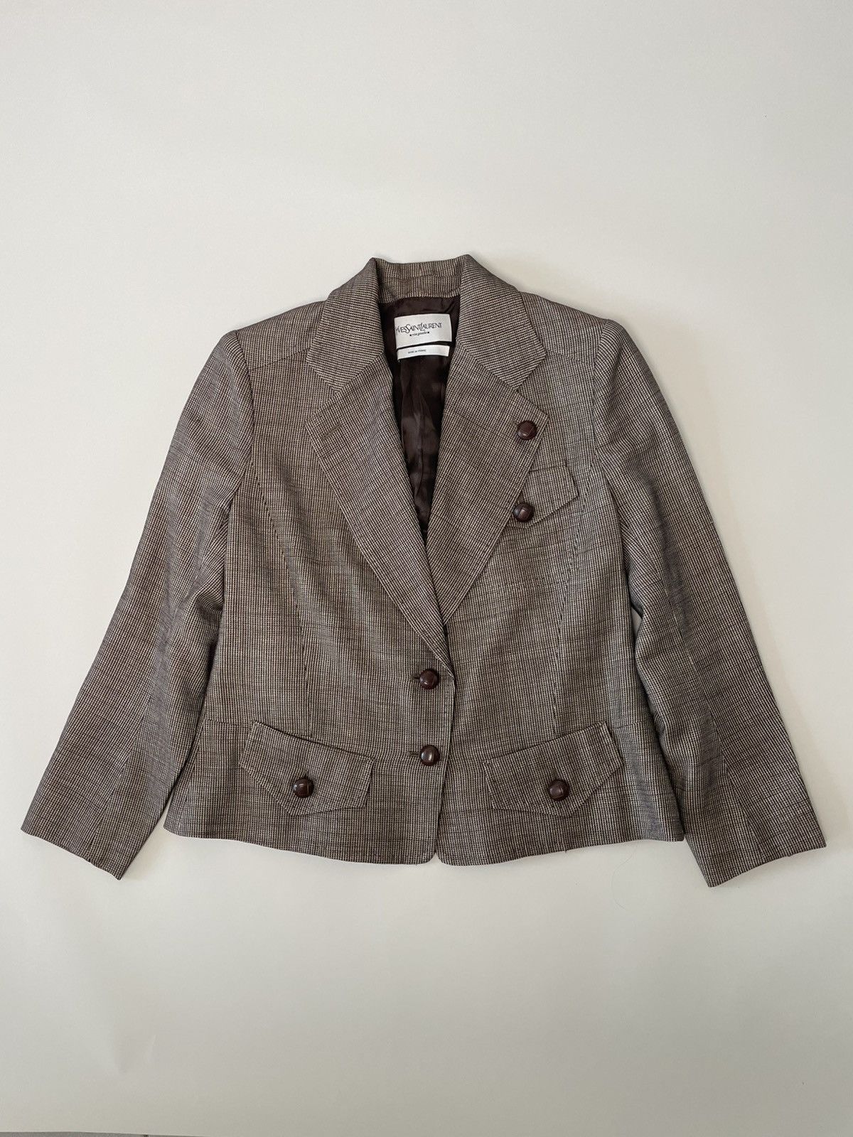 Yves Saint Laurent Yves Saint Laurent Rive Gauche by Tom Ford Lana Wool Jacket Size M / US 6-8 / IT 42-44 - 1 Thumbnail