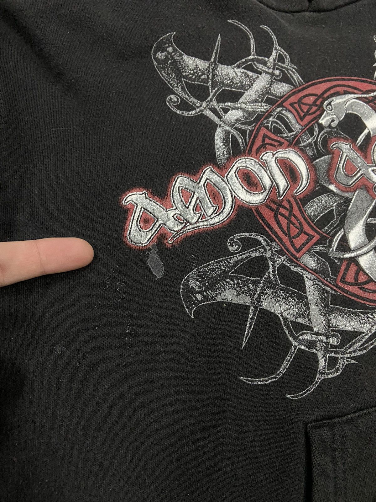 Band Tees × Vintage Amon Amarth big print logo hoodie rock band vintage Size US M / EU 48-50 / 2 - 6 Thumbnail