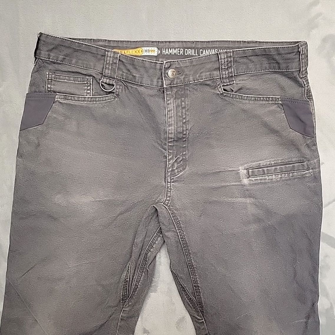 Vintage Noble Outfitters Hammer Drill Canvas Pants Mens 38x30 Gray Cargo Utility Outdoor Workwear Pants Size US 38 / EU 54 - 3 Thumbnail