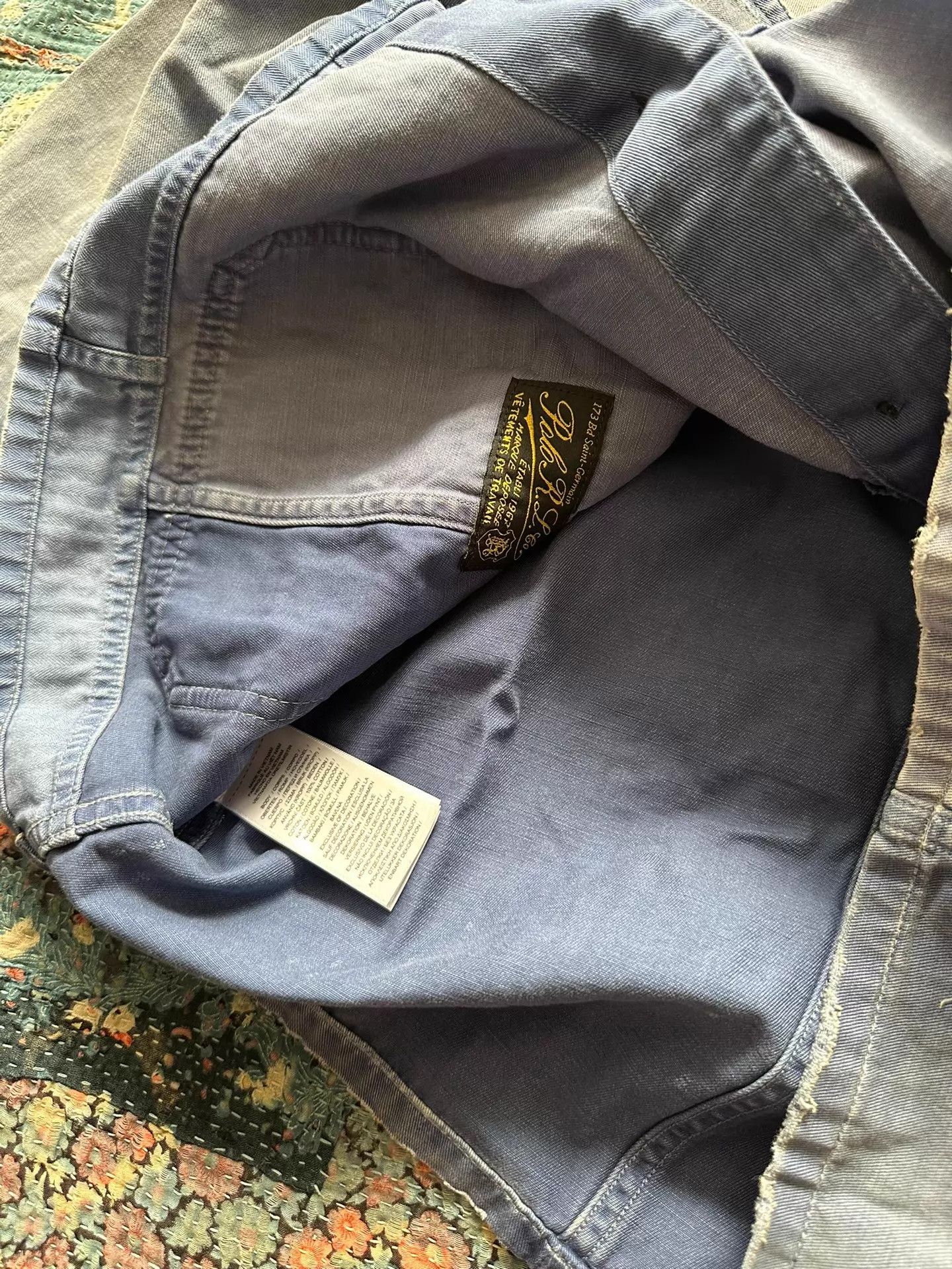 RRL Ralph Lauren RRL Original Distressed Patched French Work Jacket Size US S / EU 44-46 / 1 - 5 Thumbnail