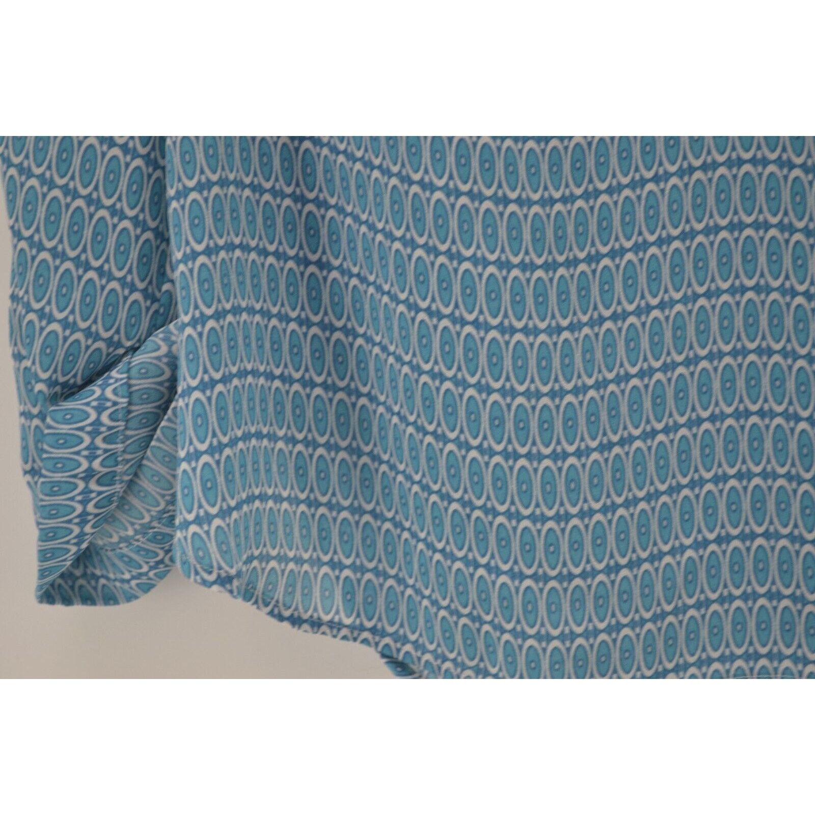 Other Caslon Women's sheer Blouse Size Medium Blue Circles Prints Size M / US 6-8 / IT 42-44 - 6 Thumbnail