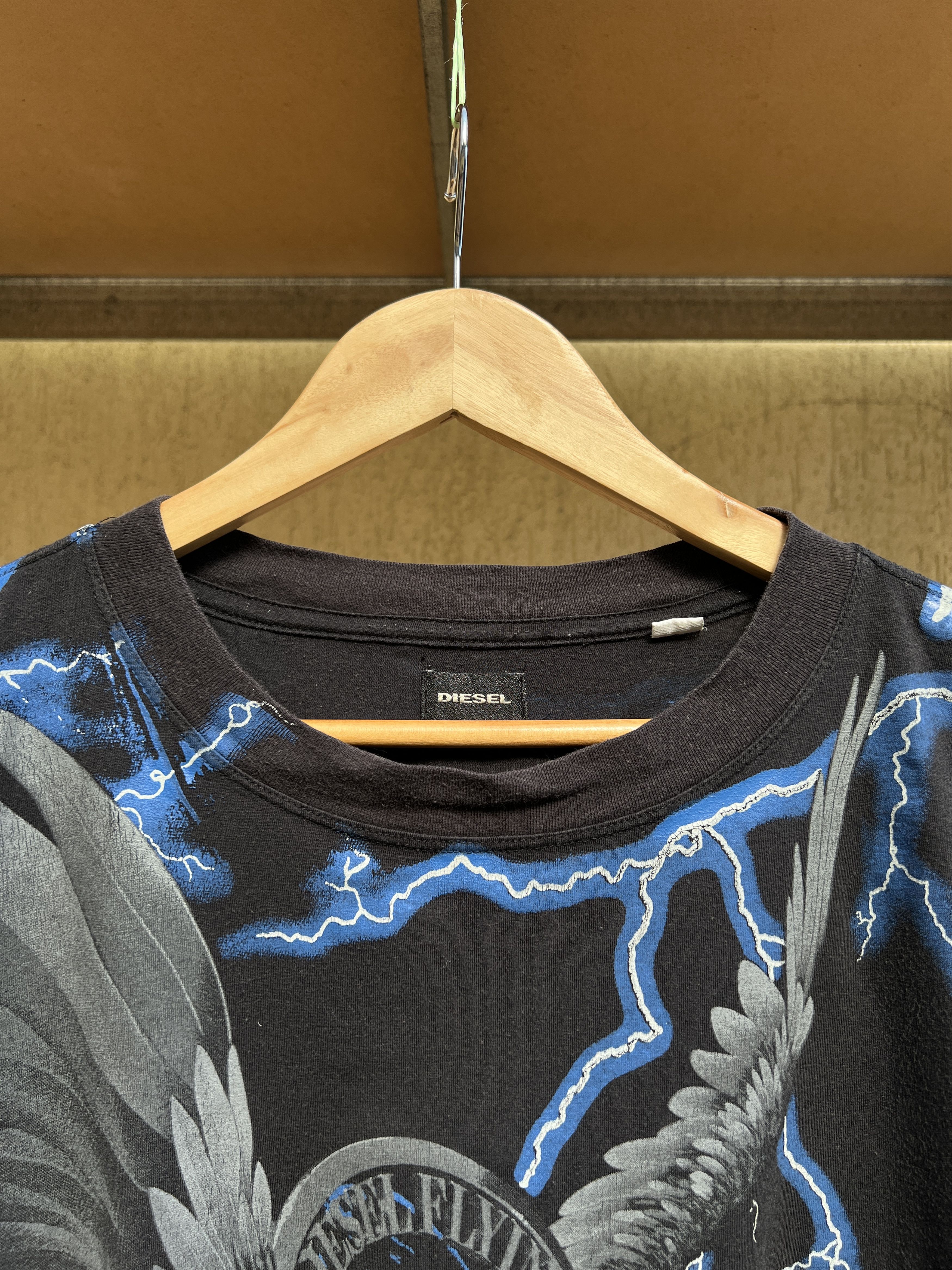 Diesel Diesel Flying Cougar Lightning Vintage Y2K Tee Size US M / EU 48-50 / 2 - 5 Thumbnail