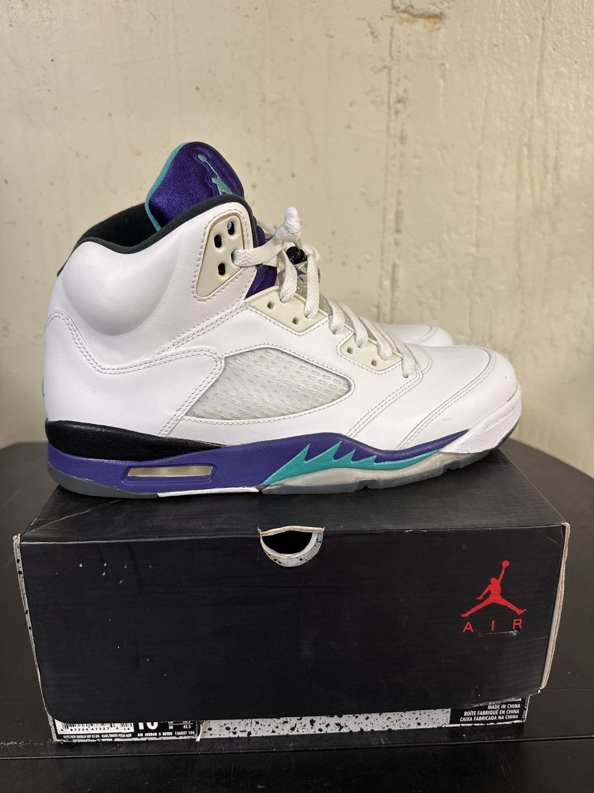 Jordan Brand × Nike Jordan 5 grape Size US 10.5 / EU 43-44 - 4 Thumbnail