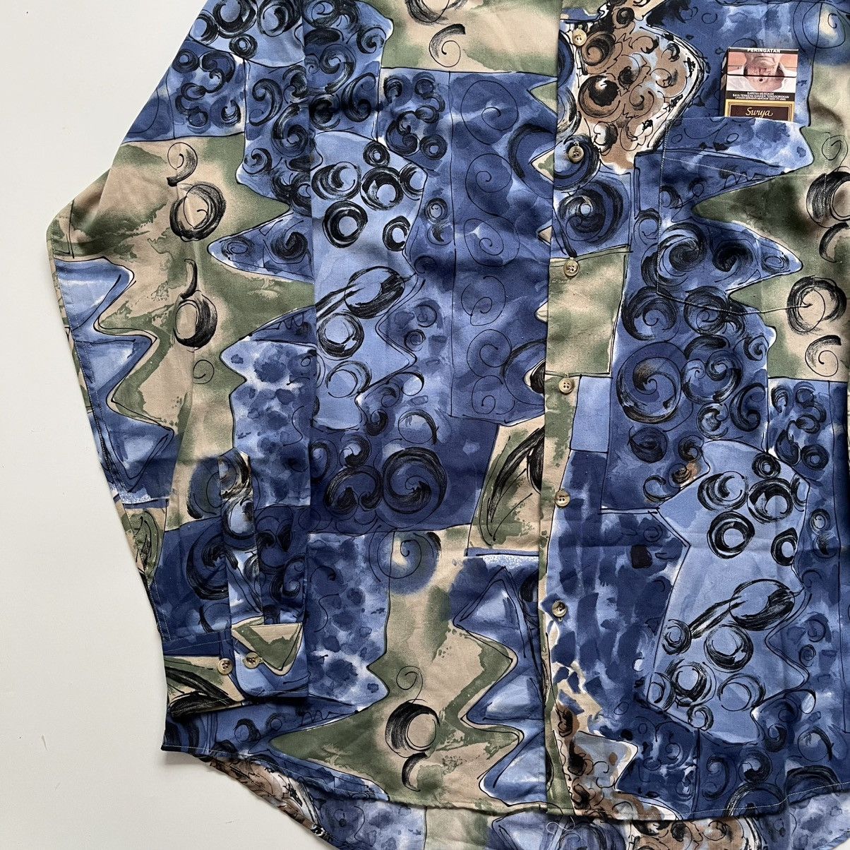 Vanson Leathers Vanson Abstract Print Button Shirt Size US XL / EU 56 / 4 - 3 Thumbnail