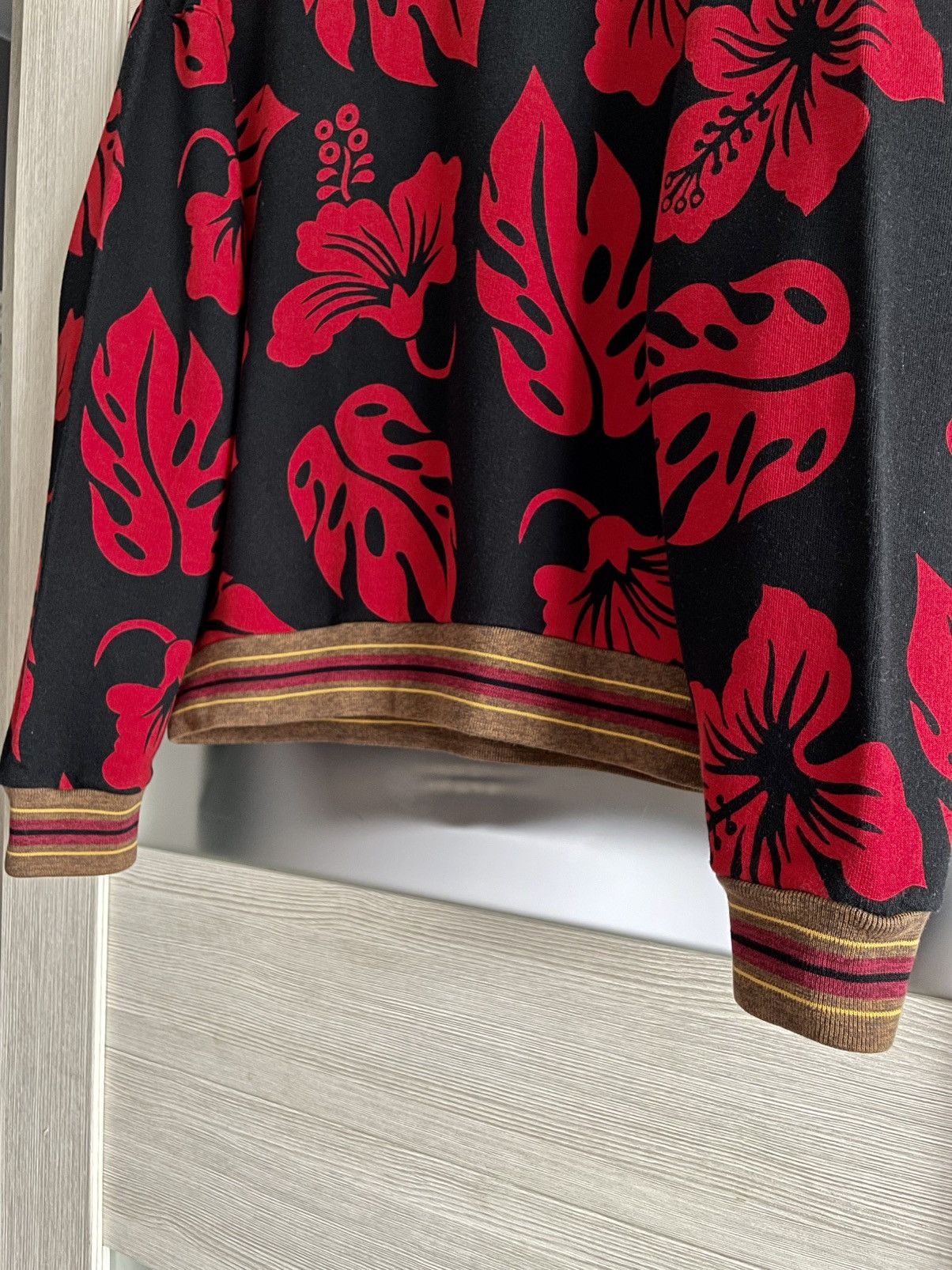 Prada Rare Prada Hibiscus Dane DeHaan SS14 Cotton Sweatshirt L Size US L / EU 52-54 / 3 - 6 Thumbnail