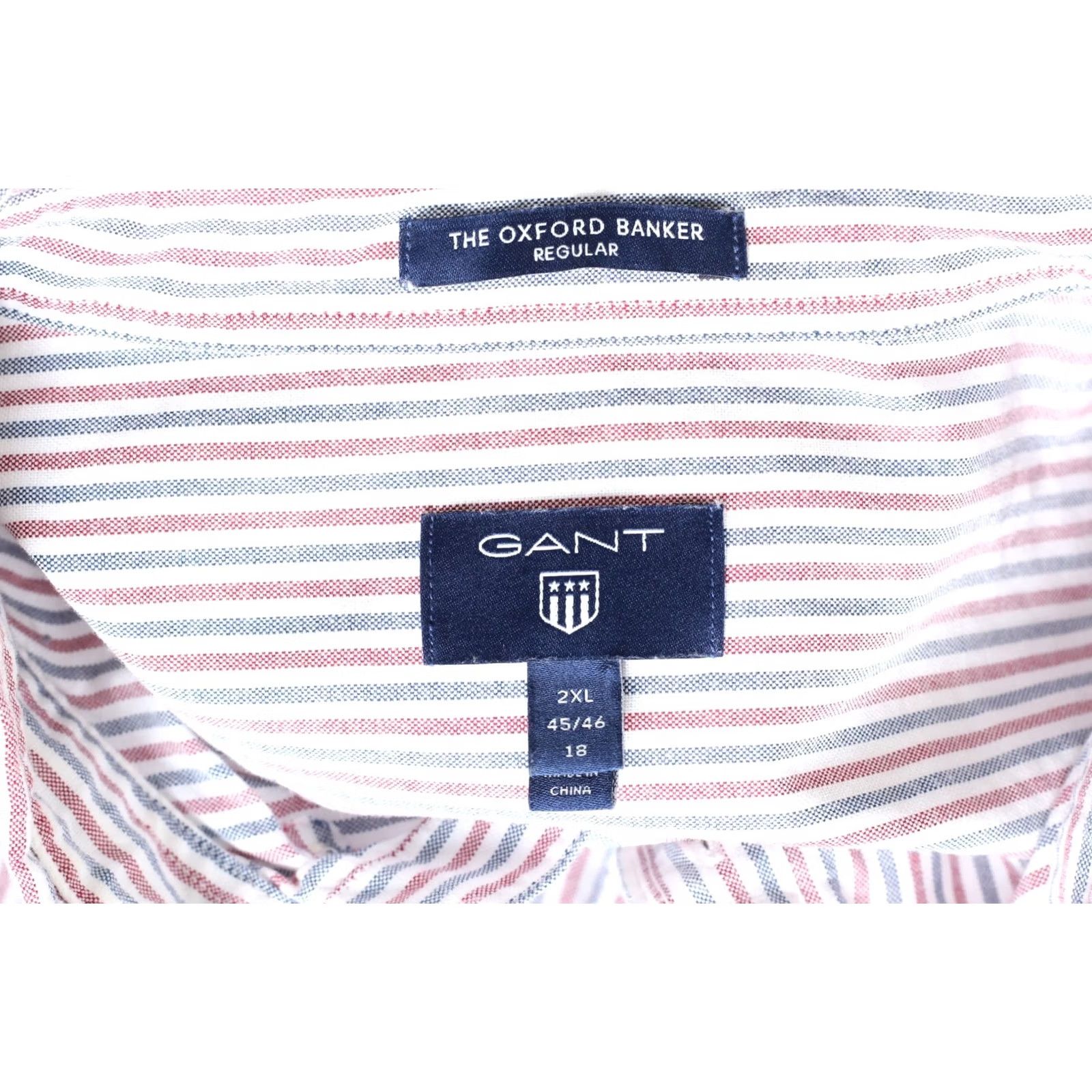 Gant GANT Shirt Men Size 2XL Regular Long Sleeve THE OXFORD BANKER VR4016 Size US XXL / EU 58 / 5 - 6 Thumbnail