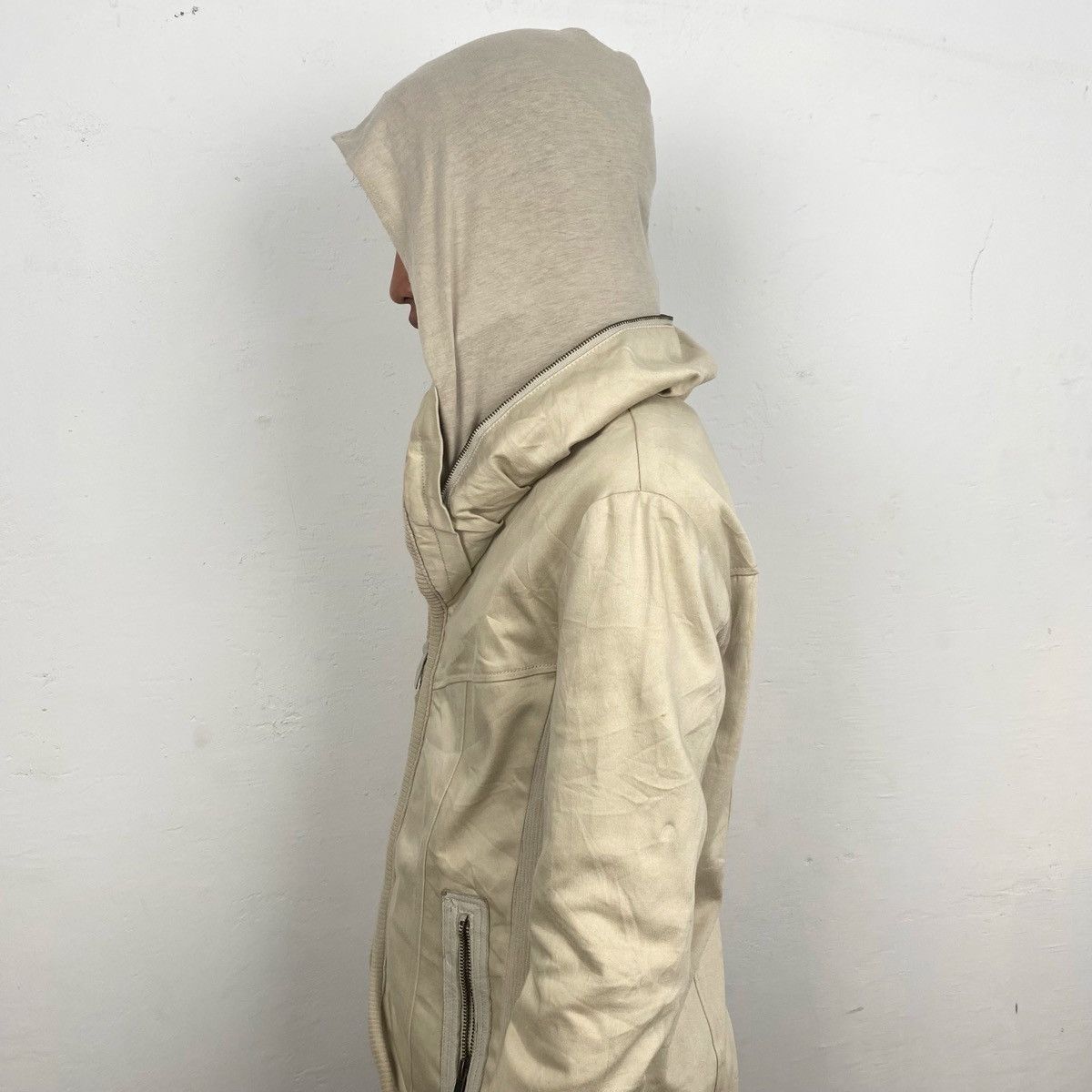 If Six Was Nine × Japanese Brand B.R.U.S.H canvas mix leather hidden hooded jacket Size US M / EU 48-50 / 2 - 2 Thumbnail