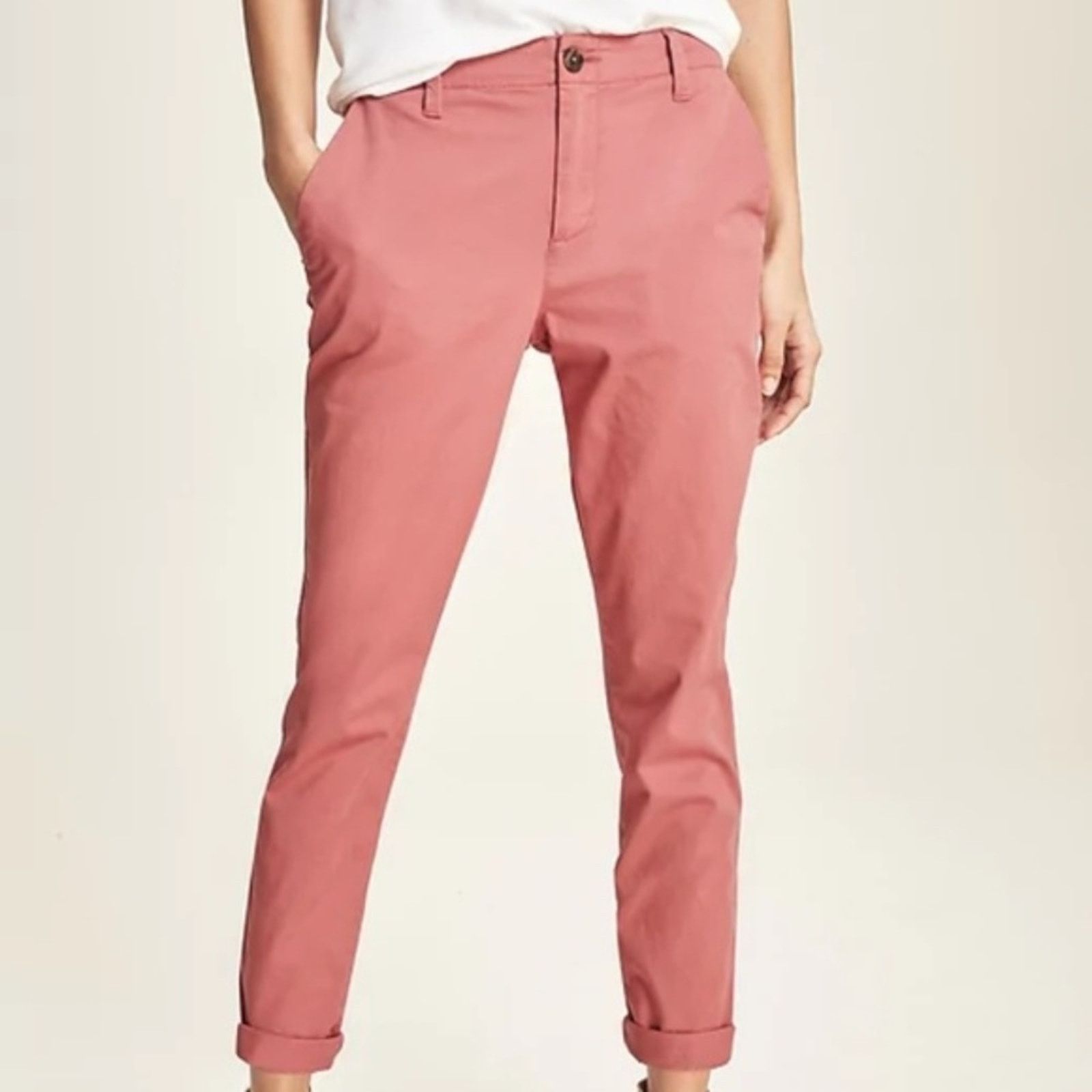 Gap GAP Girlfriend Pink Chino in Stretch Twill Size 25" / US 0 / IT 36 - 3 Thumbnail