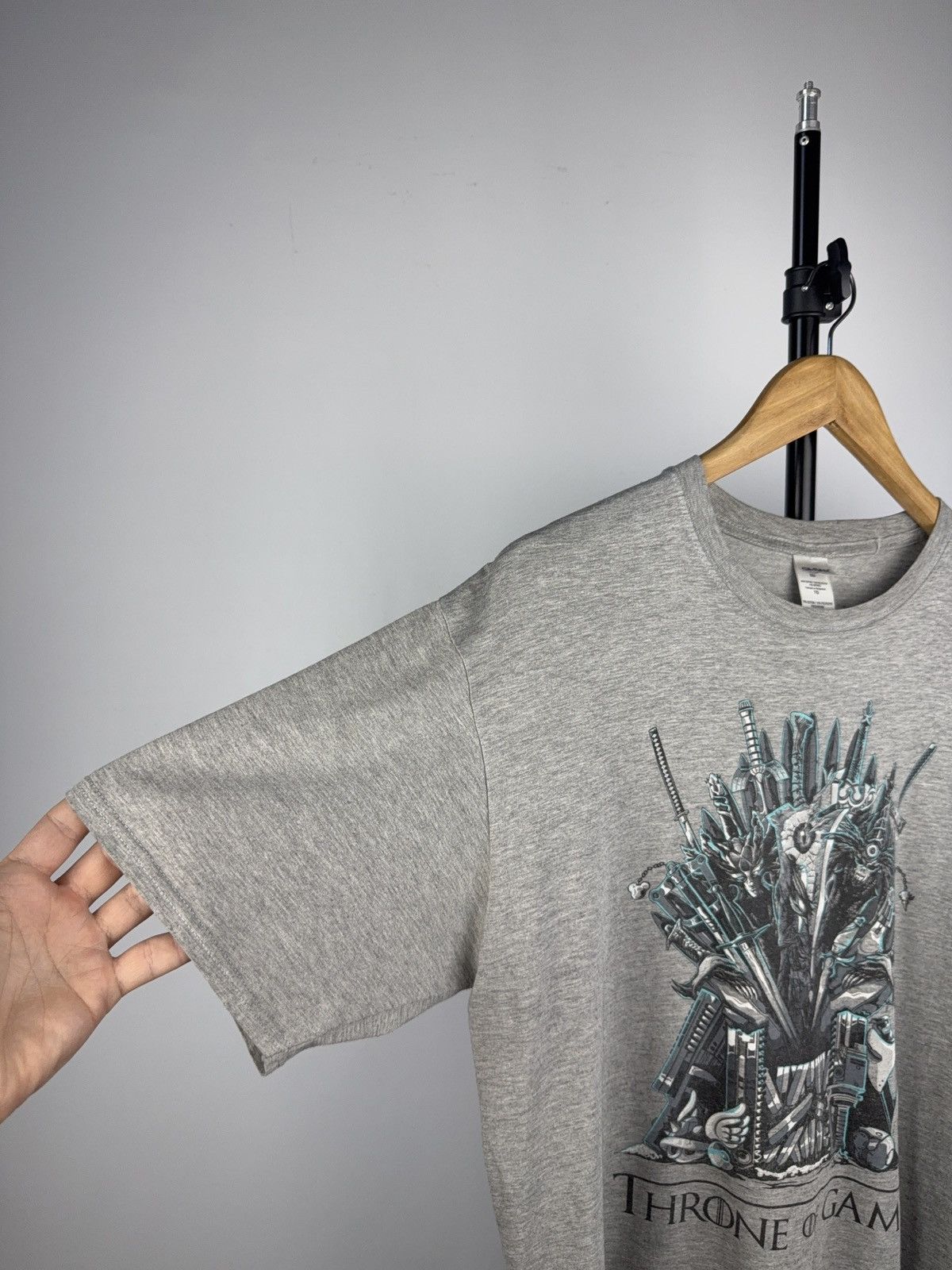 Vintage Throne of Games” Parody Tee Gamer Thrones Console Print XL Size US XL / EU 56 / 4 - 4 Thumbnail