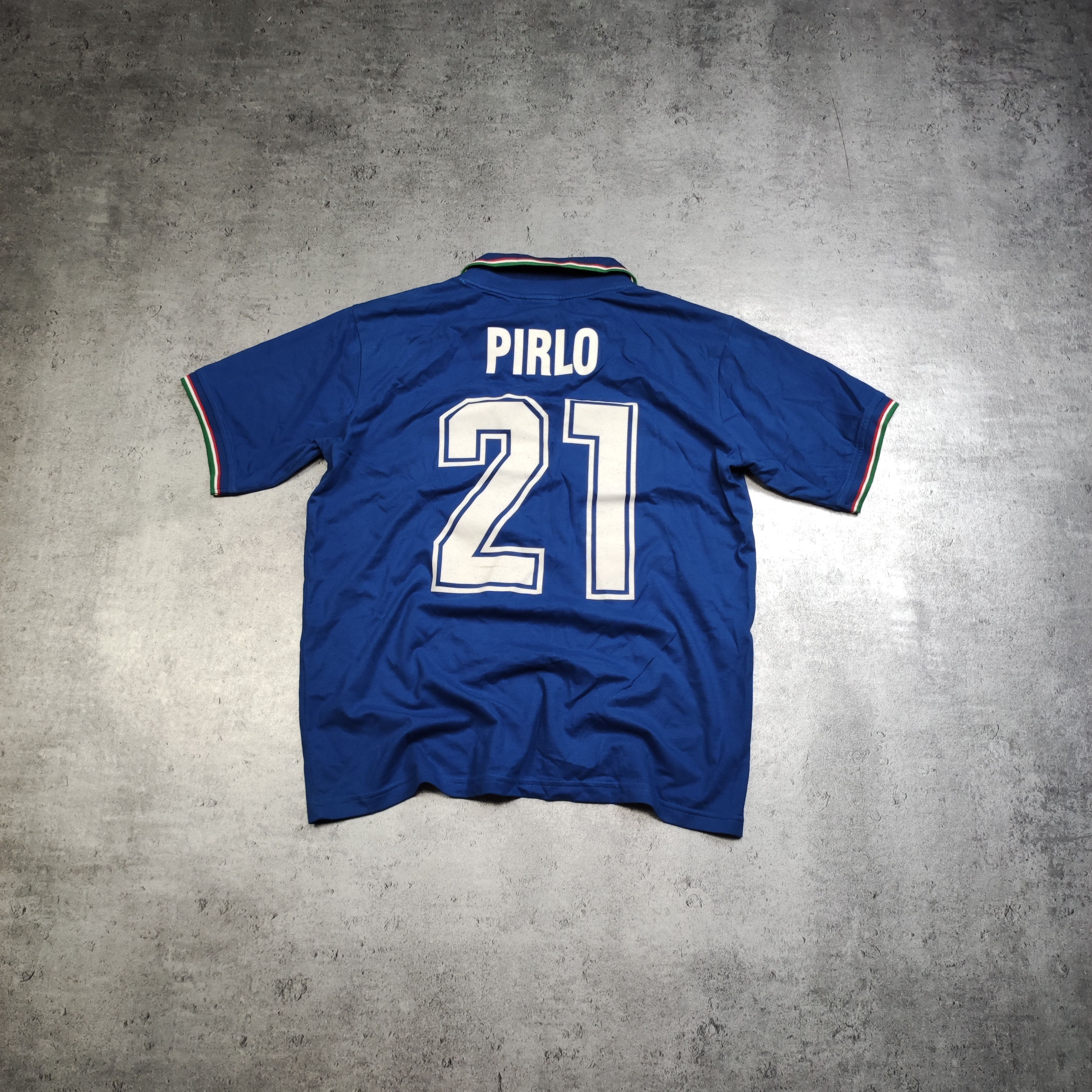 Vintage Vintage 90s Andrea Pirlo #21 Retake Italia Football Jersey Size US XL / EU 56 / 4 - 1 Thumbnail