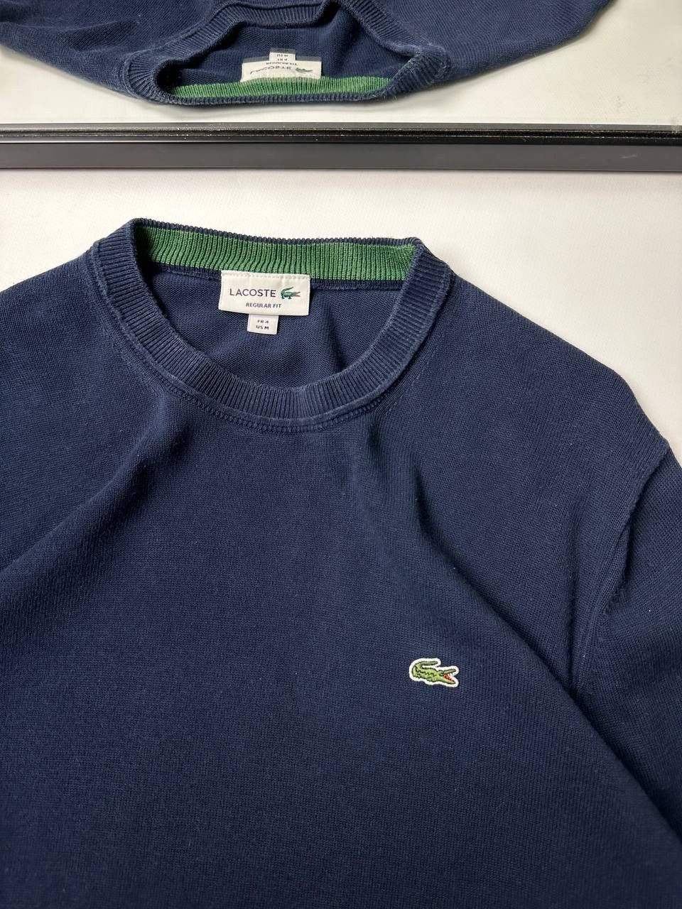 Lacoste Lacoste Classic Oldmoney Knite Sweater Navy Size US M / EU 48-50 / 2 - 2 Thumbnail