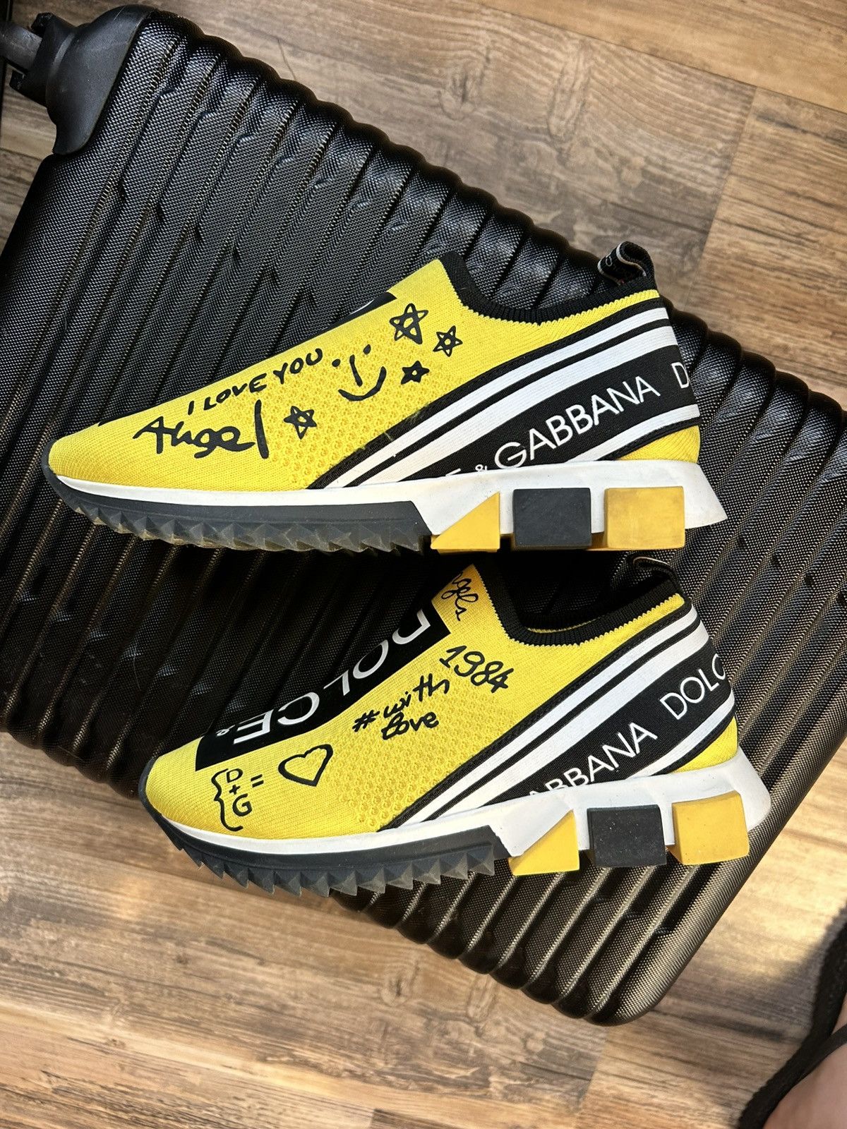 Dolce & Gabbana Dolce & Gabbana Sorrento “Love / Angel” SlipOn Sneakers Size US 8 / IT 38 - 7 Thumbnail