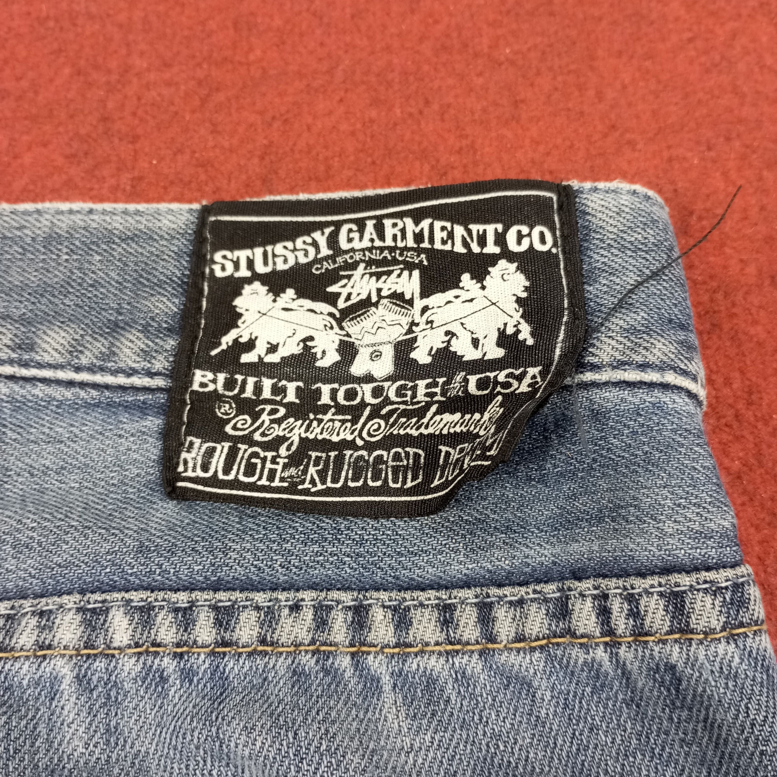 Stussy Stussy Streetwear Skateboard Custom Art Logo Style Jeans Size US 35 - 15 Thumbnail