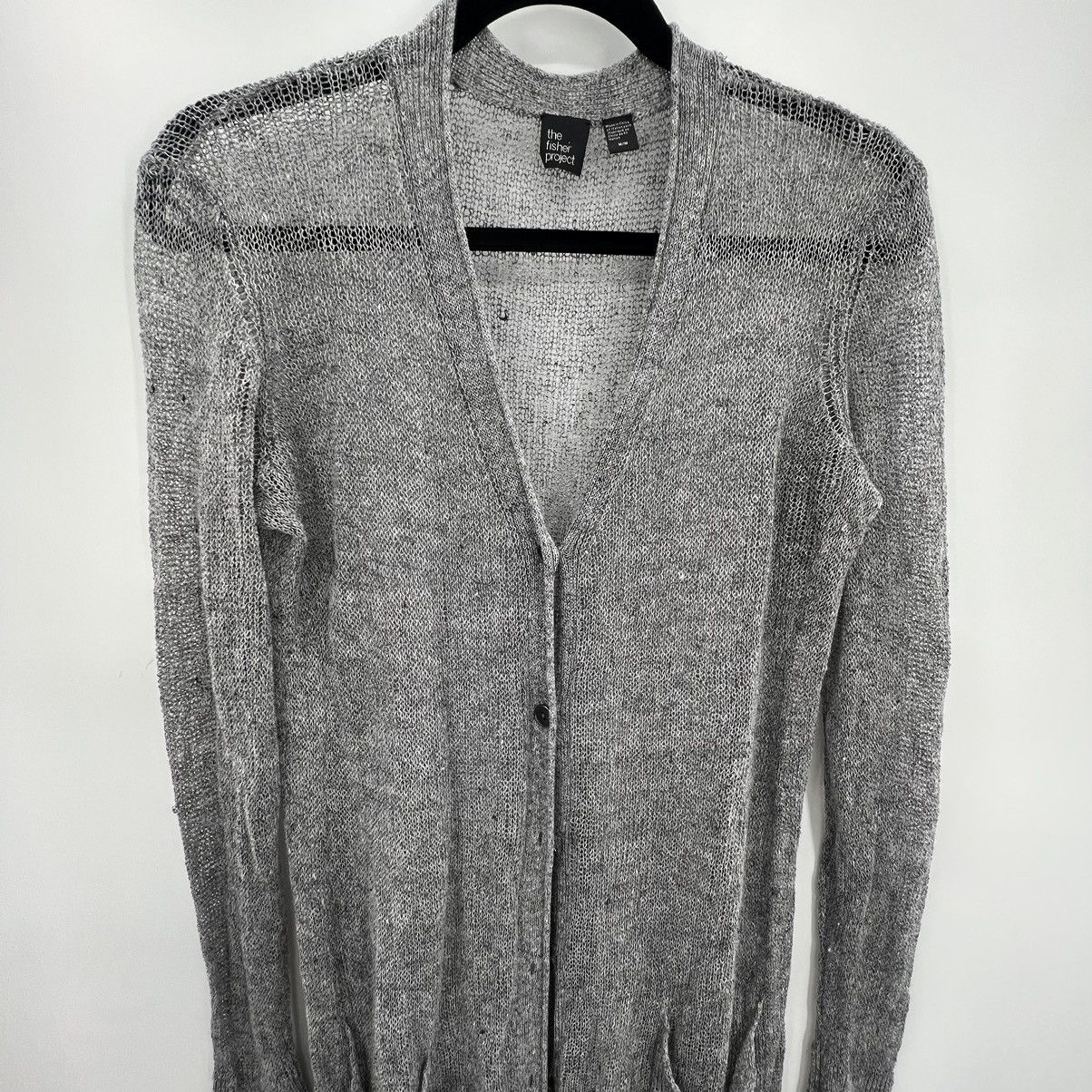 Eileen Fisher Eileen Fisher The Fisher Project Knit Long Cardigan Linen M Size M / US 6-8 / IT 42-44 - 4 Thumbnail