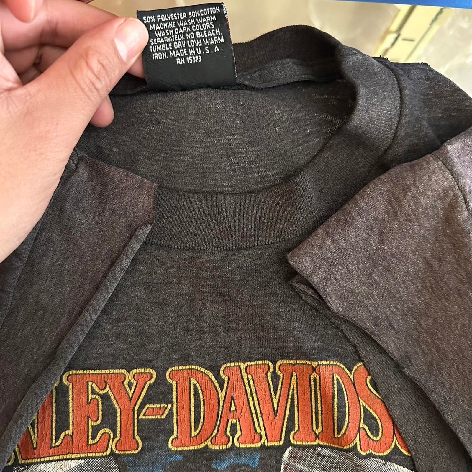 Harley Davidson × Vintage Vintage 1991 Harley Davidson 3D Emblem Shirt Size US XL / EU 56 / 4 - 7 Thumbnail