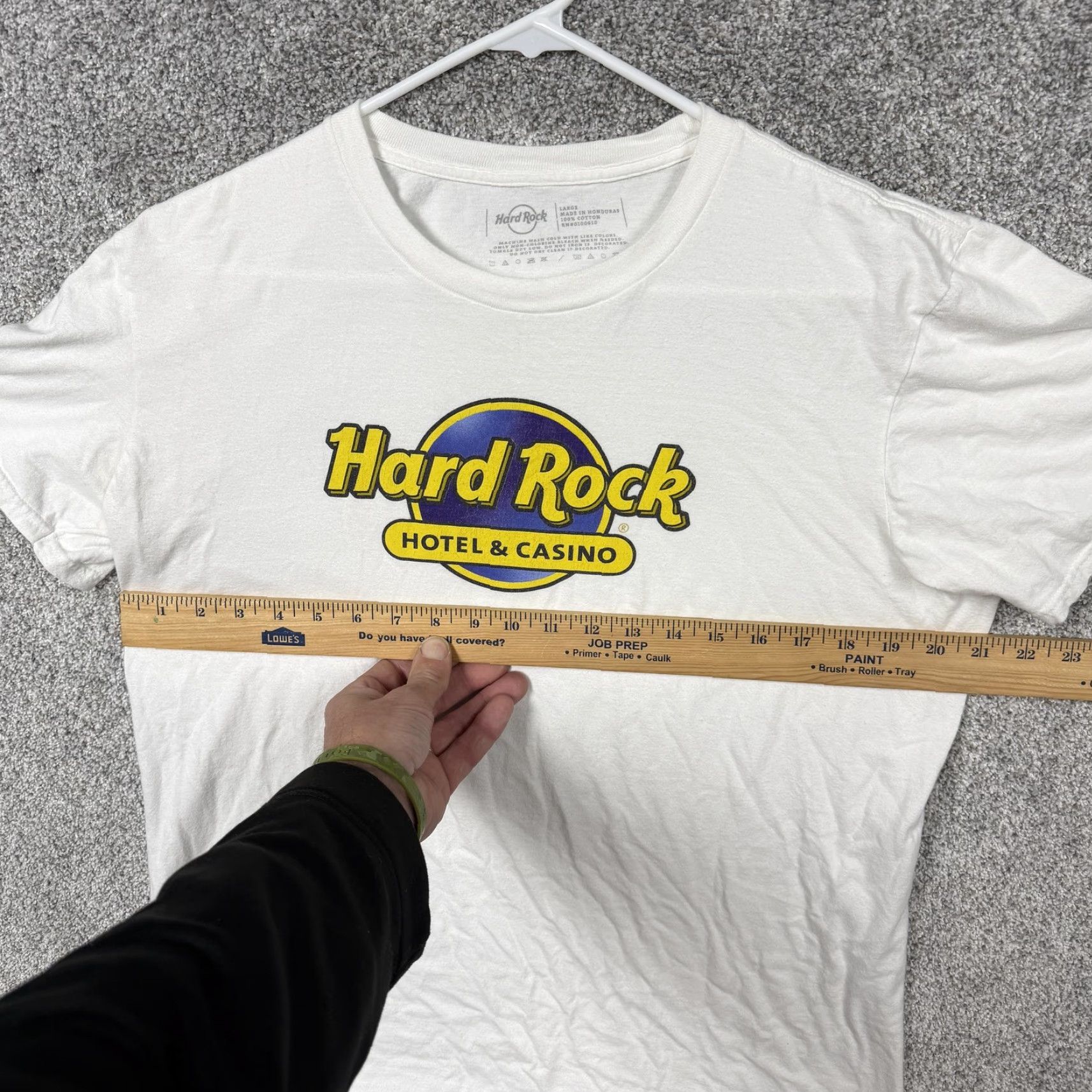 Hard Rock Cafe Hard Rock Shirt Mens Large White Atlantic City Hotel Casino Graphic Souvenir Tee Size US L / EU 52-54 / 3 - 4 Thumbnail