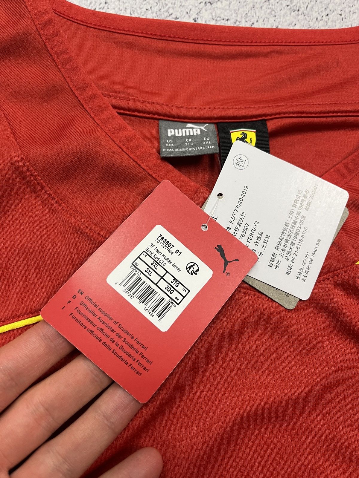 Puma Puma Scuderia Ferrari Charles Leclerc Hockey Jersey F1 2024 Size US XXL / EU 58 / 5 - 6 Thumbnail