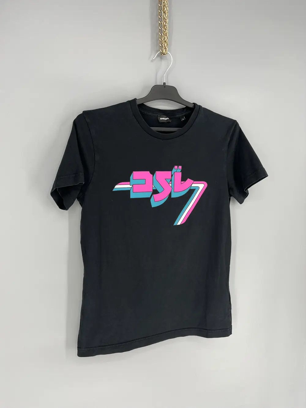 Other Vintage Diesel Black Just Y17 T-Shirt Japanese Style Size US S / EU 44-46 / 1 - 2 Thumbnail
