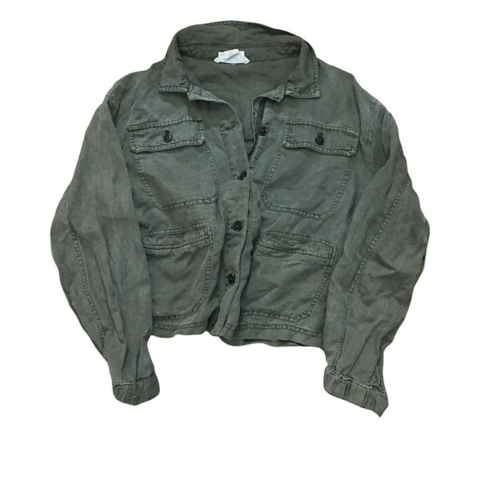 Other C&C California Linen Blend Military Utility Jacket Coat XS Size XS / US 0-2 / IT 36-38 - 3 Thumbnail