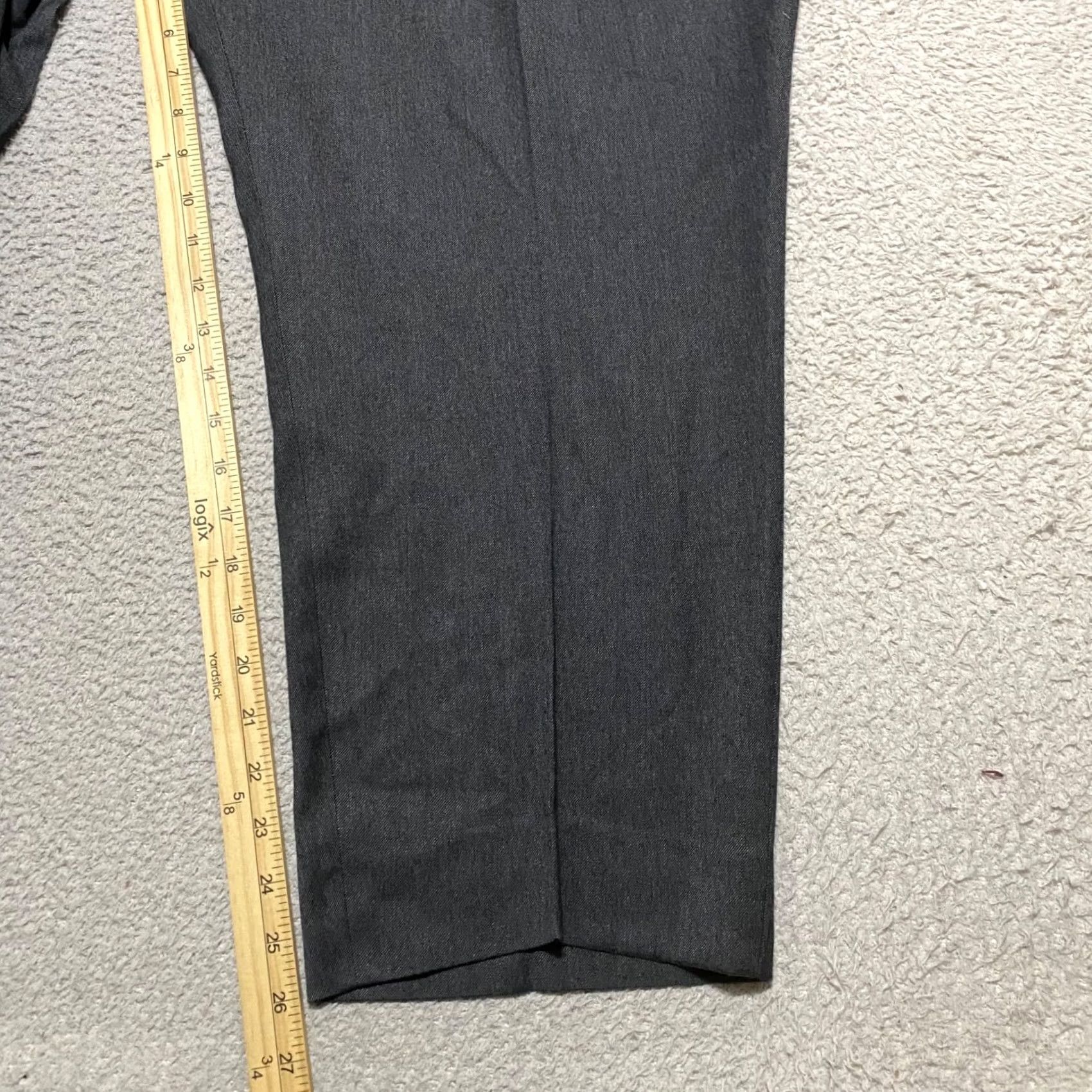 Ralph Lauren Lauren Ralph Lauren Mens Pants Dress Flat Front Gray 52x28 Straight Waist 50 Inseam 26 Regular Front Pocket Zipper Button Polyester Spandex Rayon Size US 36 / EU 52 - 6 Thumbnail