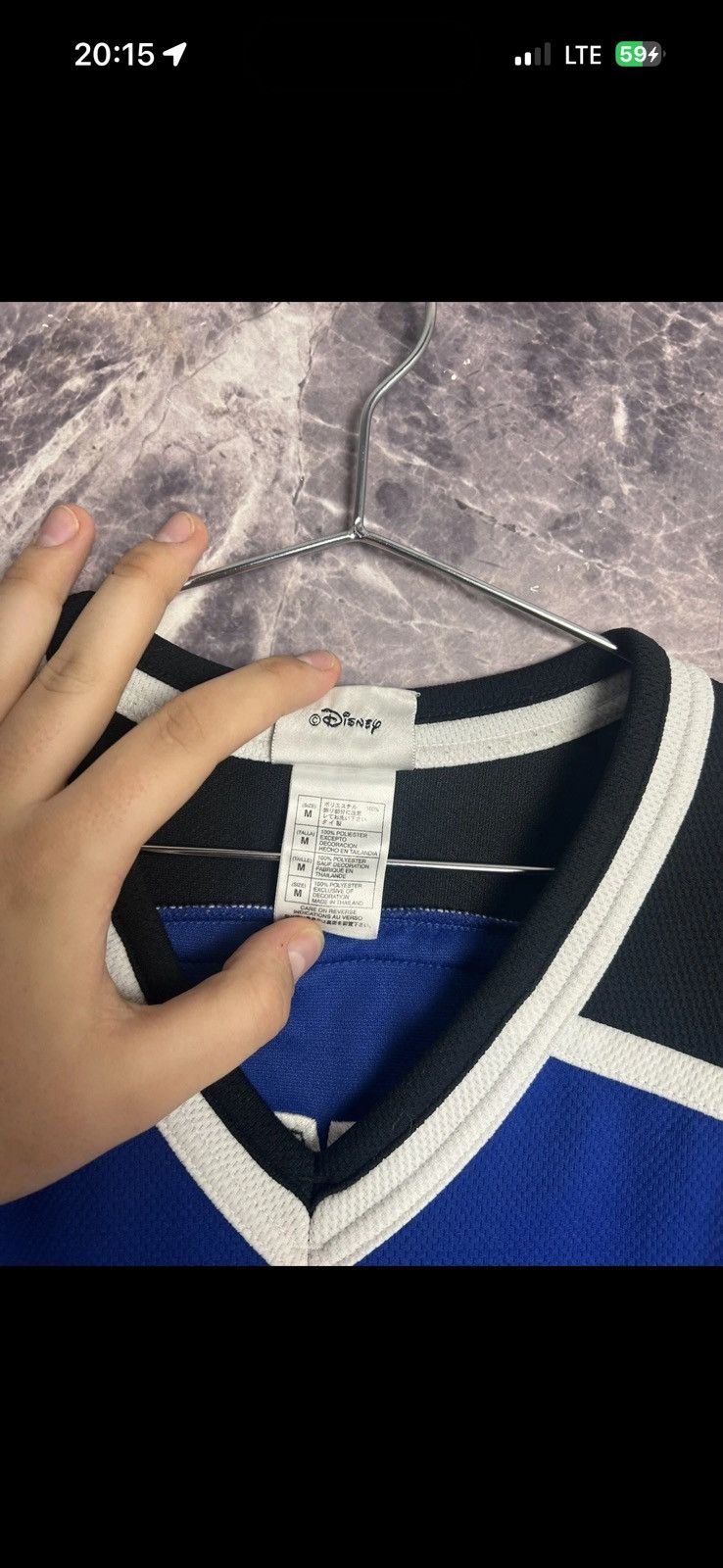Disney Crazy Y2K! Vintage Disney Donald Duck ice hockey jersey ! Size US M / EU 48-50 / 2 - 5 Thumbnail