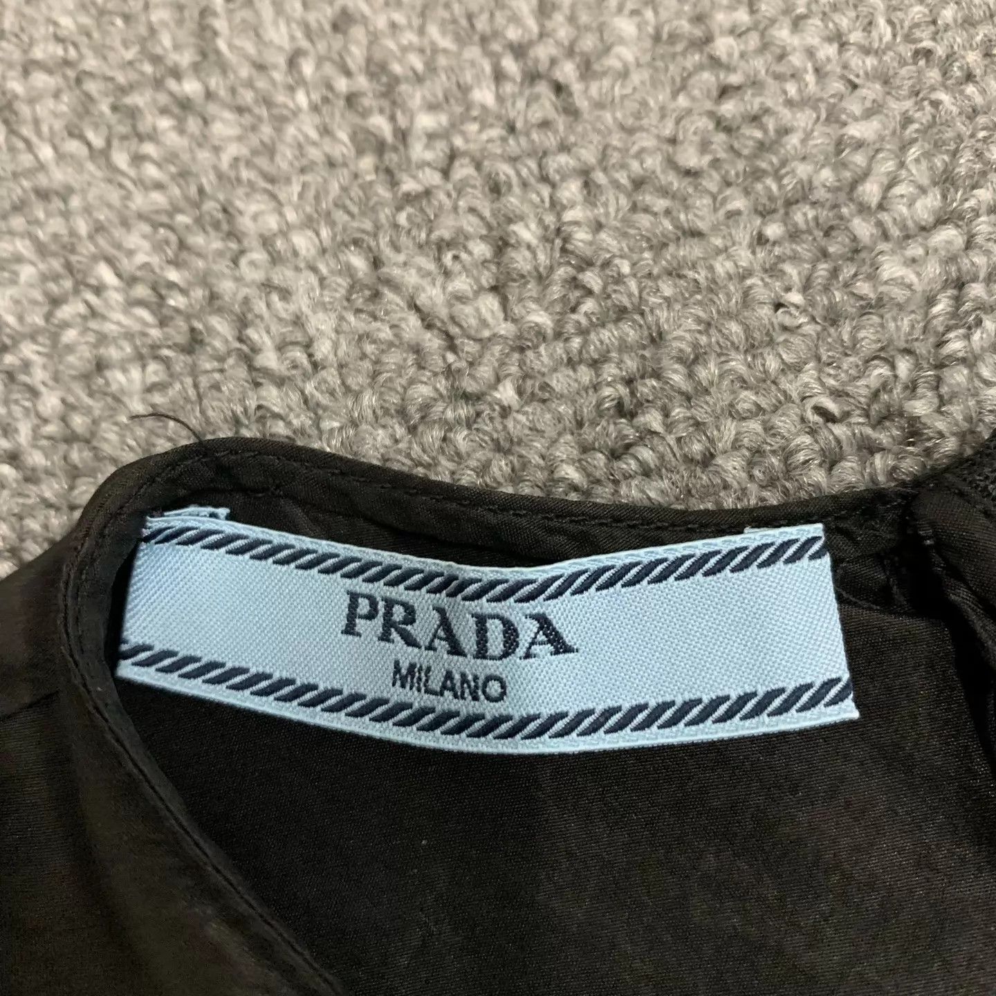 Prada Prada x Raf Simons Black Logo Silk Women's Tank 38 95 New Size XS / US 0-2 / IT 36-38 - 4 Thumbnail