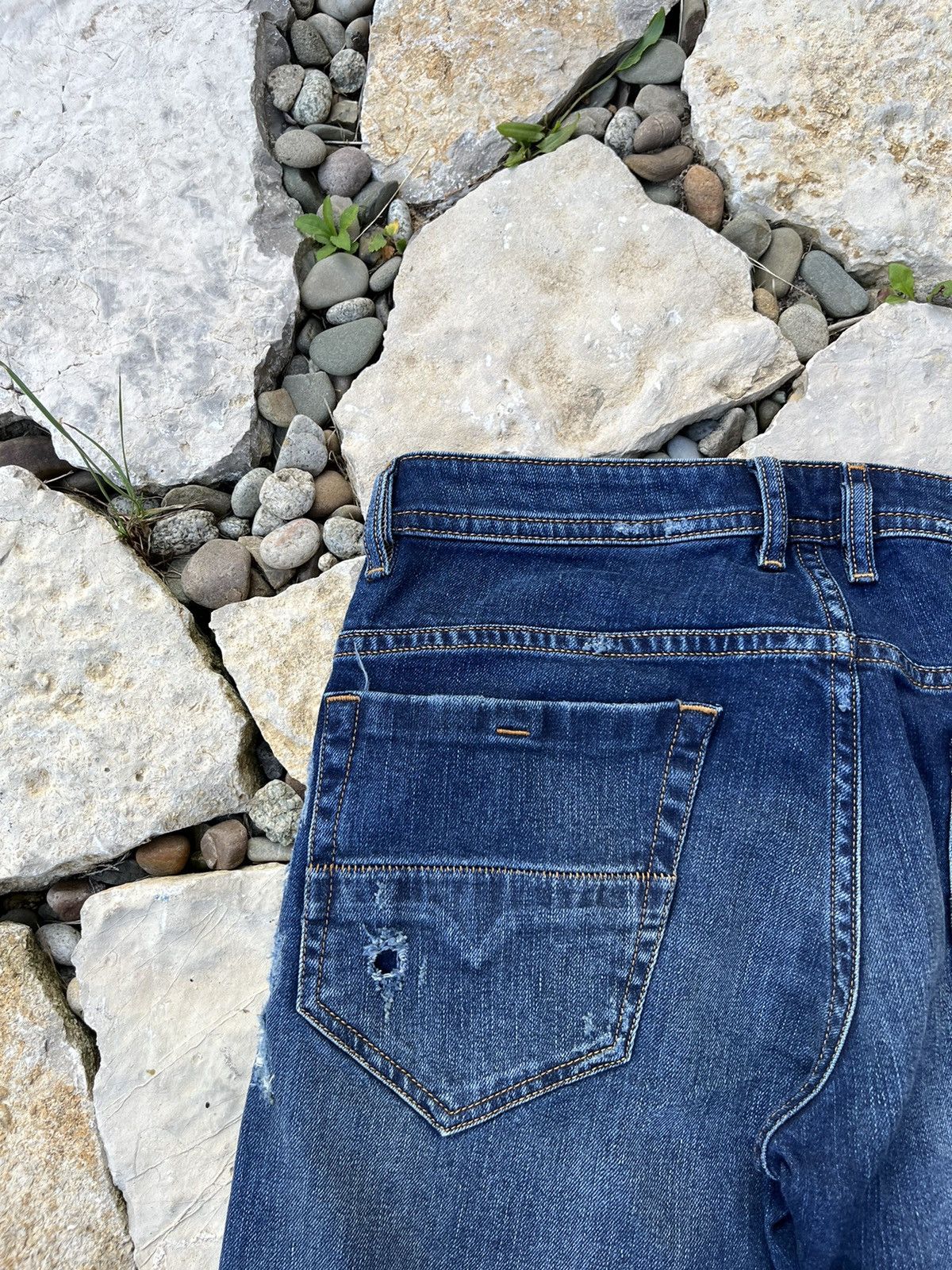 Diesel Diesel thommer distressed ripped jeans slim skinny pants Size US 32 / EU 48 - 18 Thumbnail
