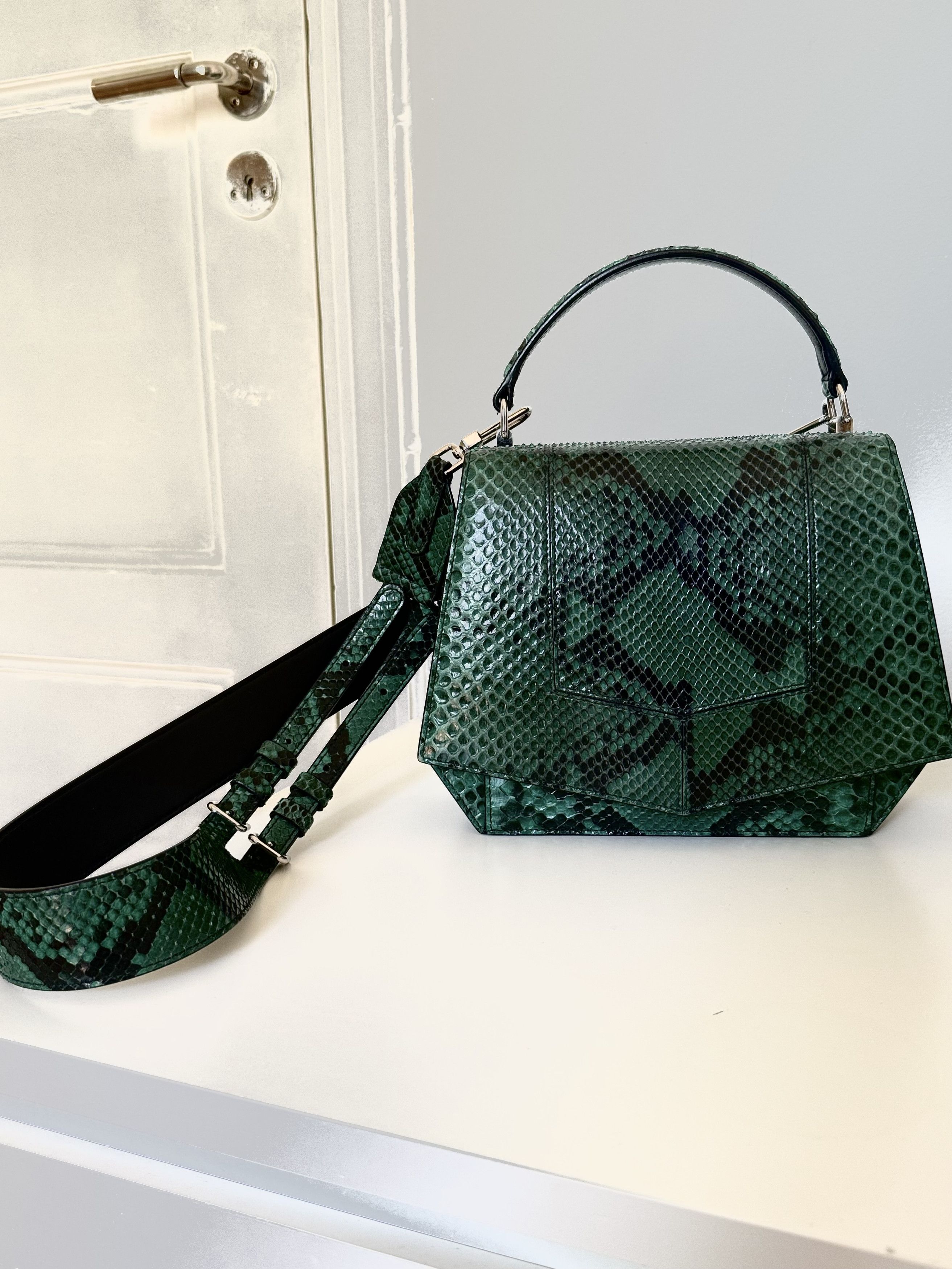 Byredo Byredo Limited Edition Dark Green Python Leather Bag Size ONE SIZE - 1 Thumbnail