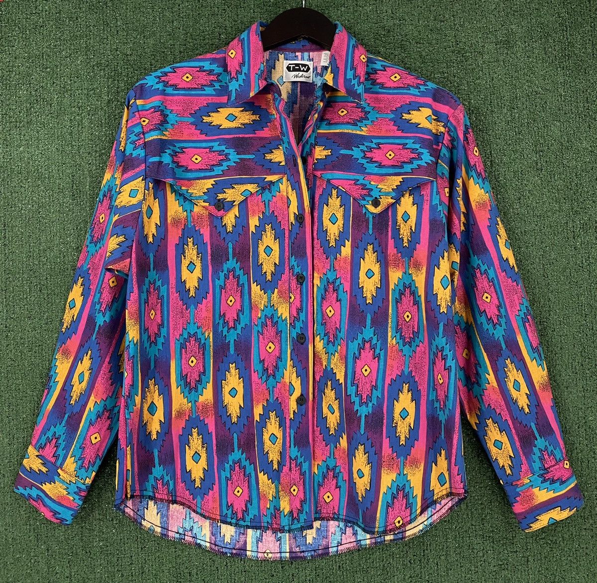 Other VTG T-W Colorful Southwestern Pattern Heavyweight Womens Med Size M / US 6-8 / IT 42-44 - 1 Thumbnail