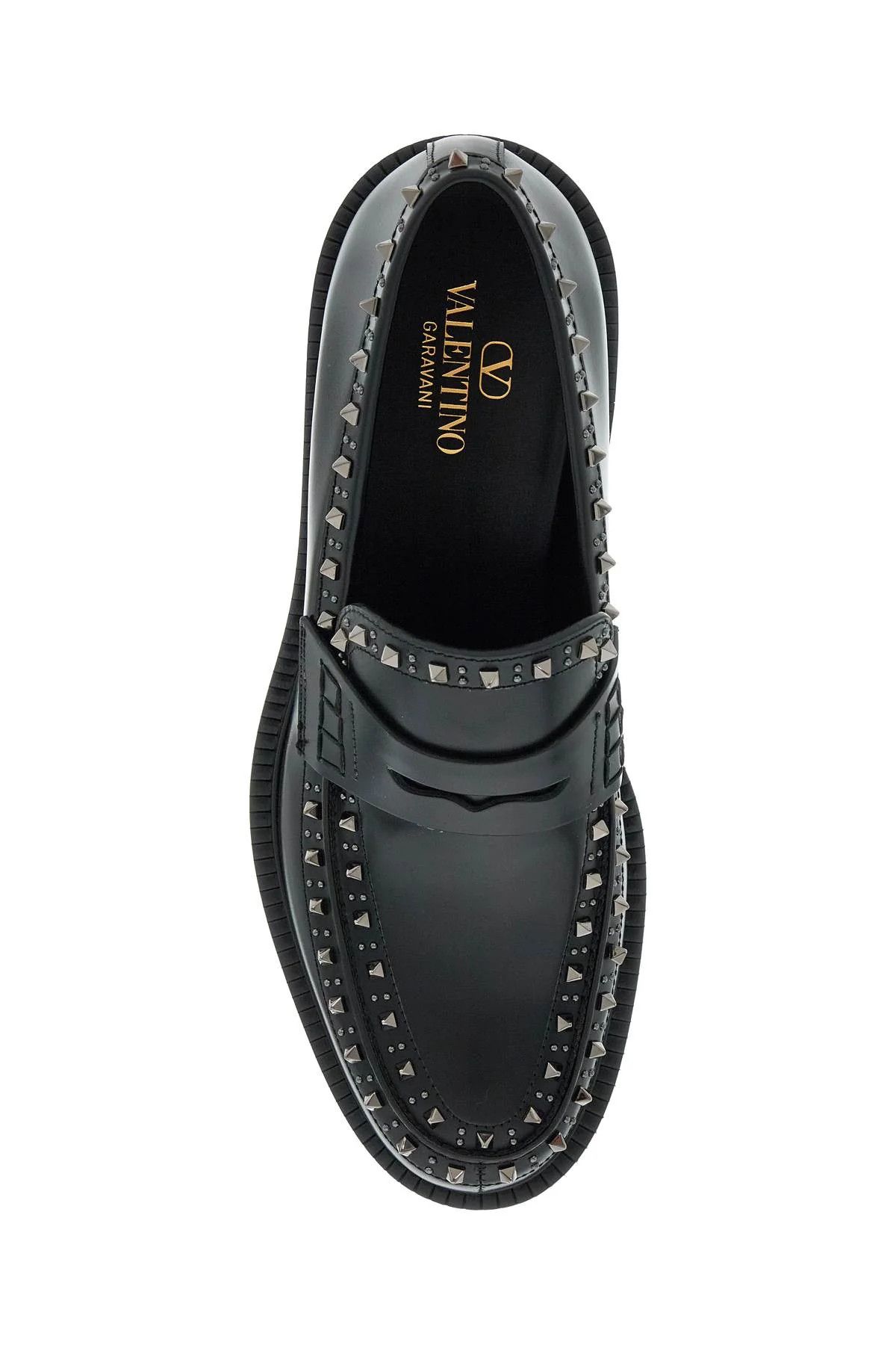 Valentino o1s22i1n1224 Gentleglam Leather Loafers in Black Size US 8 / EU 41 - 2 Thumbnail