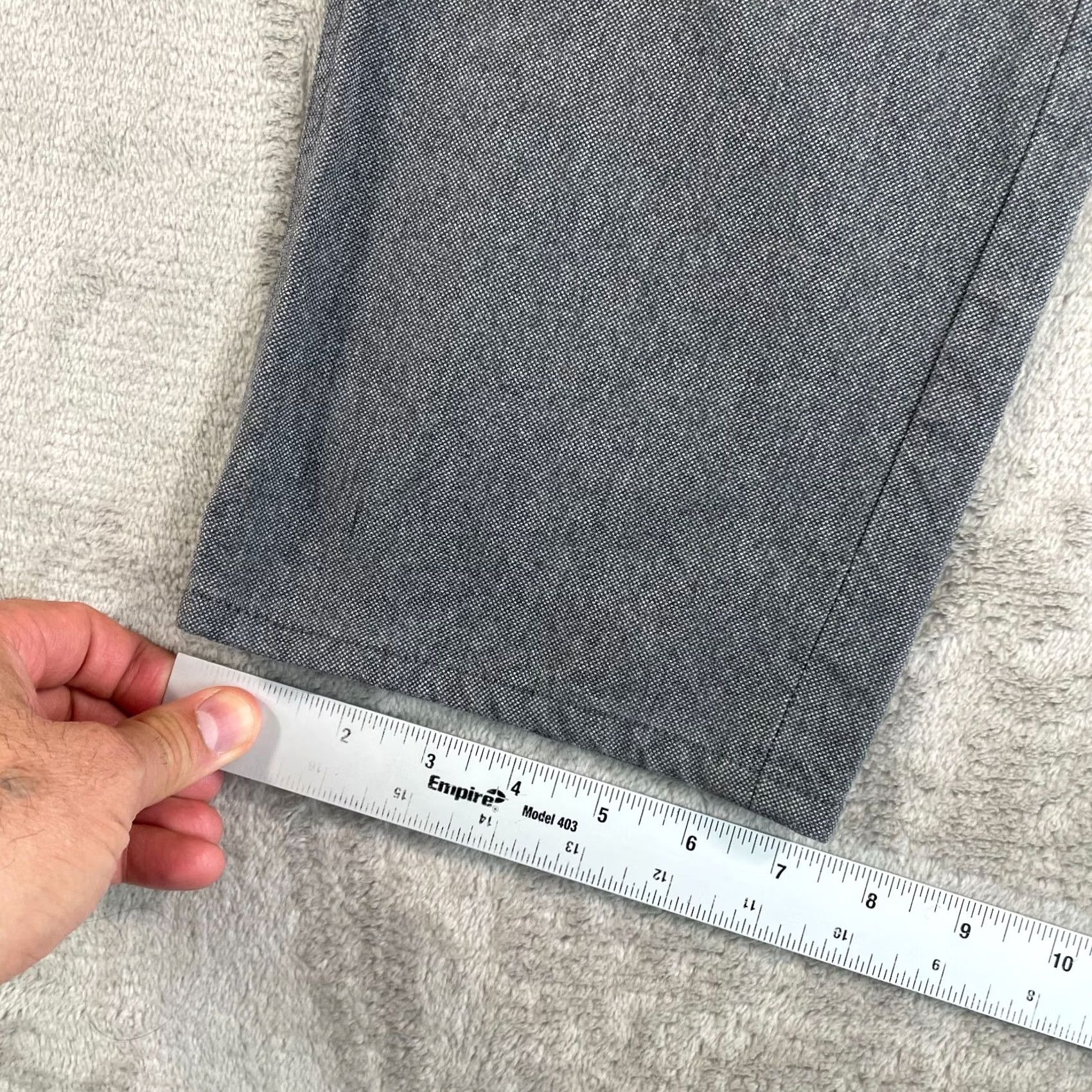 Theory THEORY Haydin Jeans Men 34x33 Grey Five Pocket Button Fly Designer Slim Straight Denim pants Size US 34 / EU 50 - 6 Thumbnail