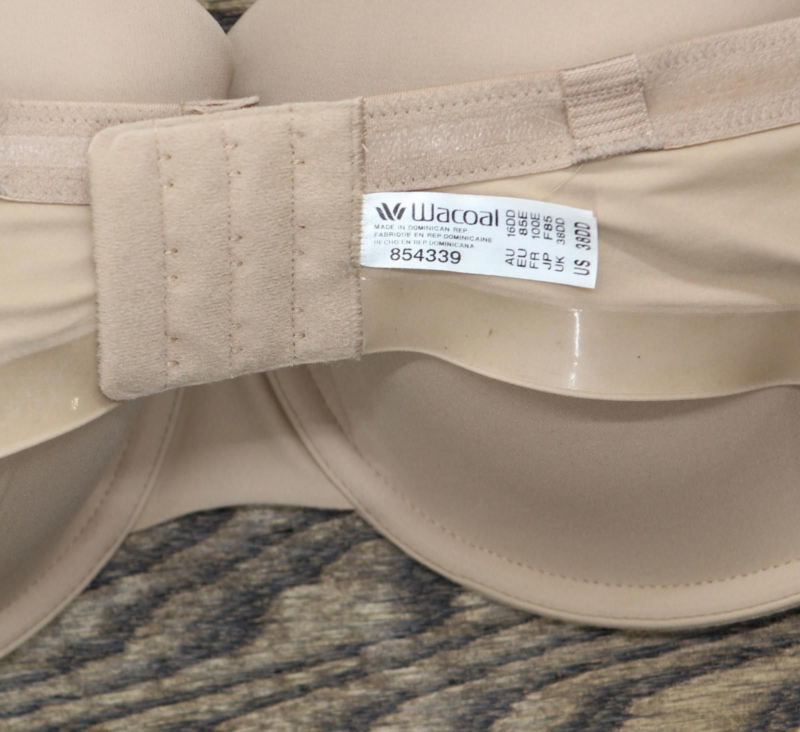 Other Wacoal Womens First Strapless Bra 854339 Roebuck Brown 38dd Size ONE SIZE - 4 Thumbnail