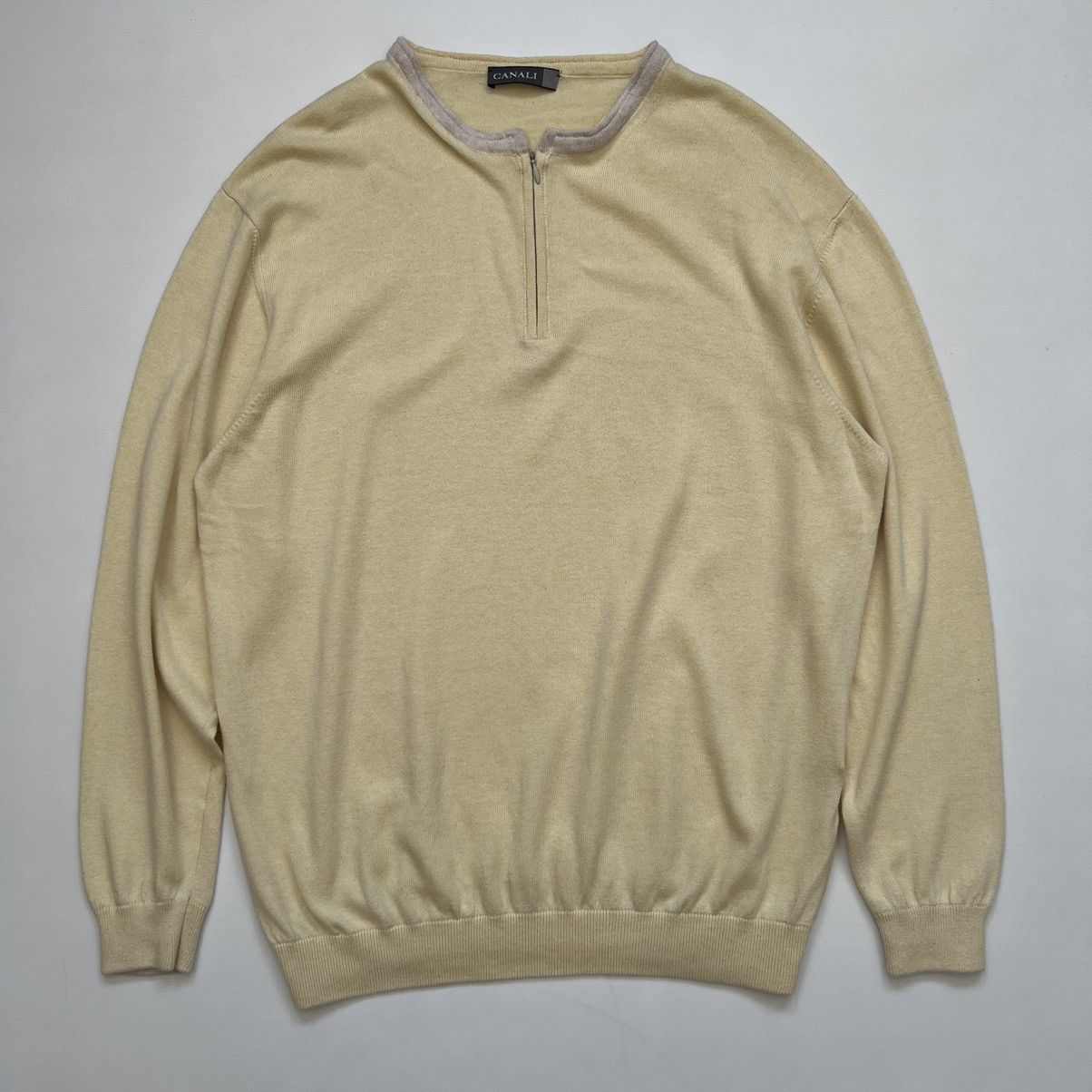 Canali × Vintage Vintage Canali Pima cotton pullover Size US M / EU 48-50 / 2 - 1 Thumbnail