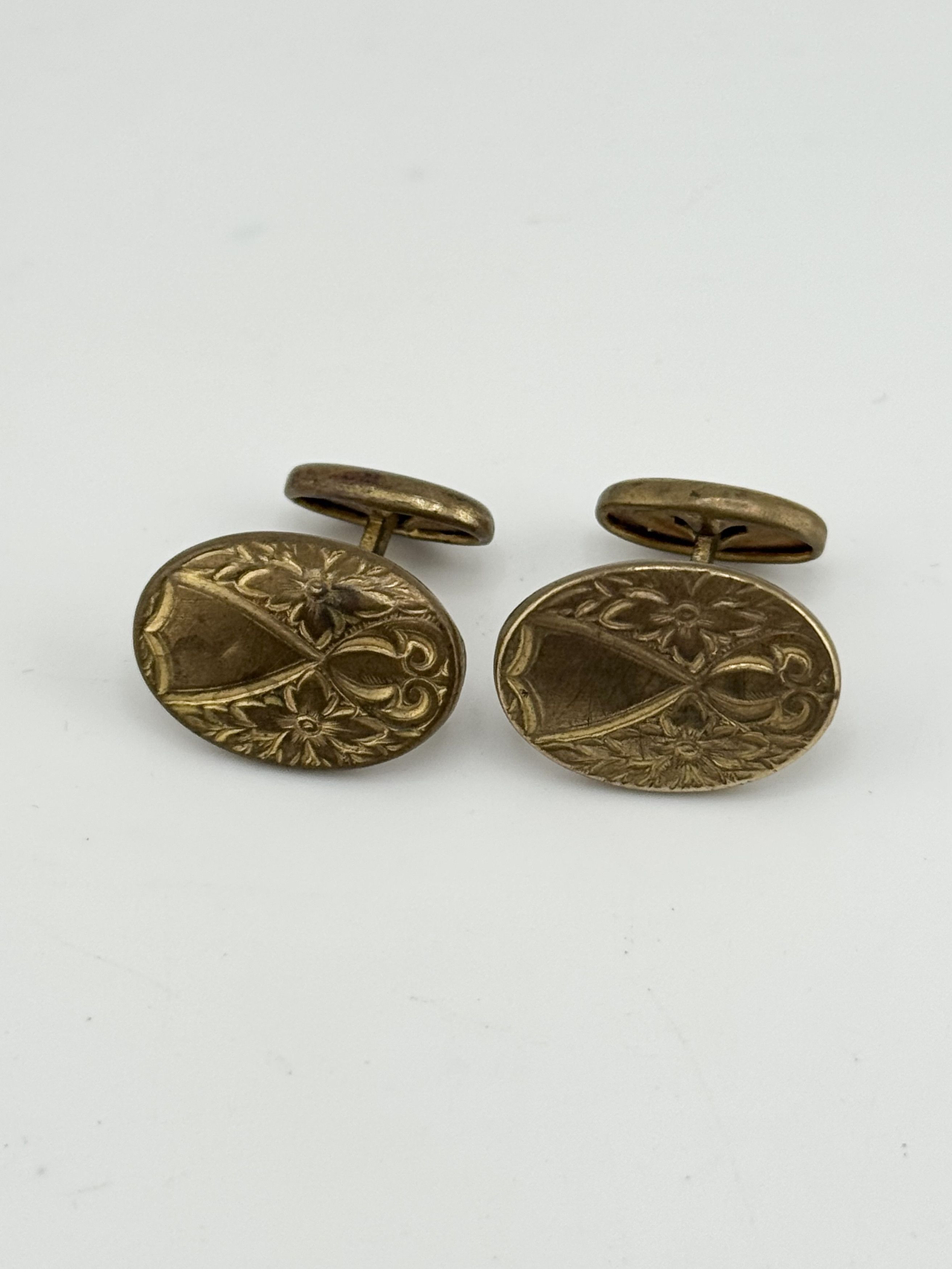 Vintage Vintage gold filled engraved cuff links Size ONE SIZE - 1 Thumbnail