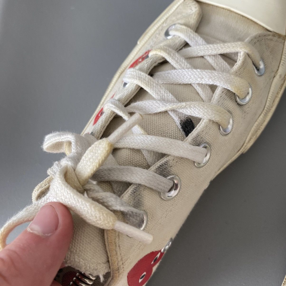 Comme des Garcons PLAY Vintage Play Comme Des Garçons Monogrammed y2k shoes Size US 7 / EU 40 - 10 Thumbnail