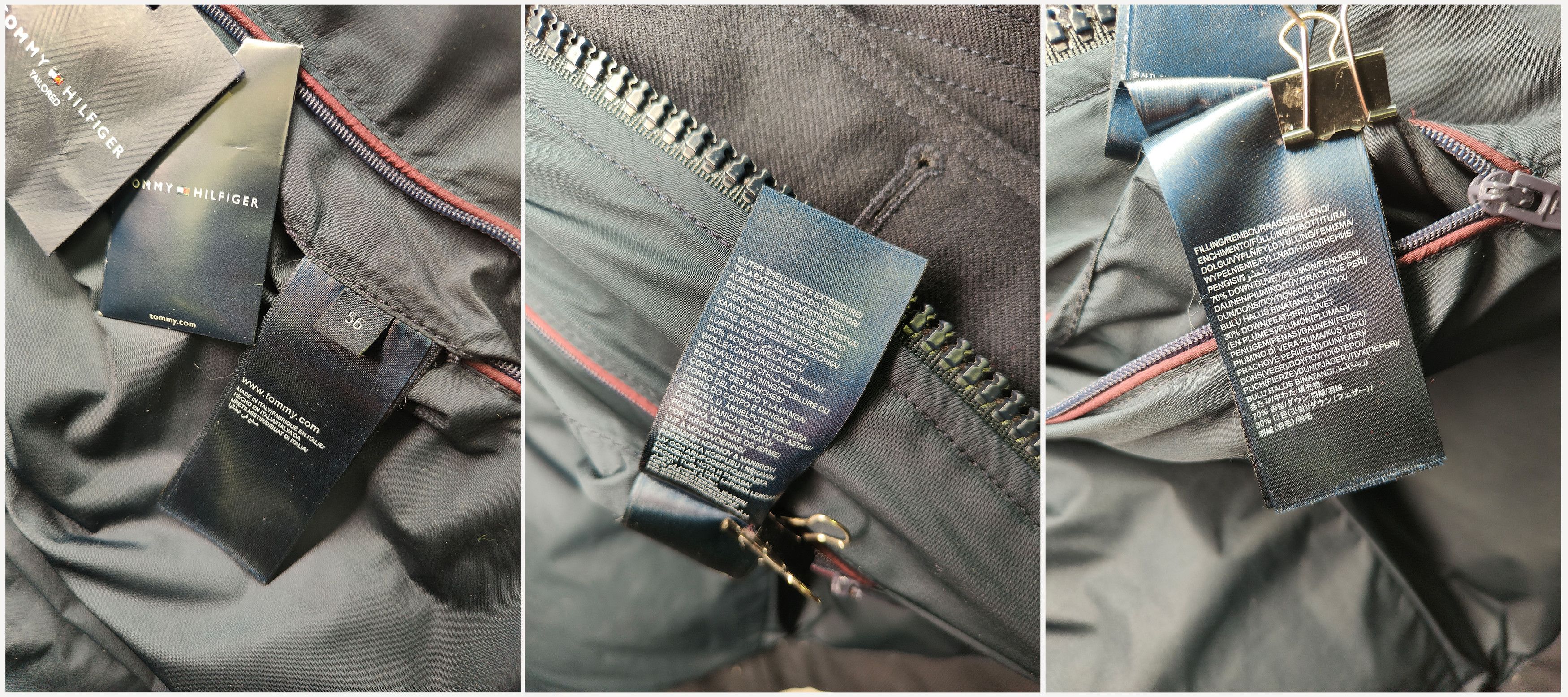 Tommy Hilfiger TOMMY HILFIGER _ ITALY _ NAVY _ TAILORED _ DOWN _WOOL PARKA Size US L / EU 52-54 / 3 - 9 Thumbnail