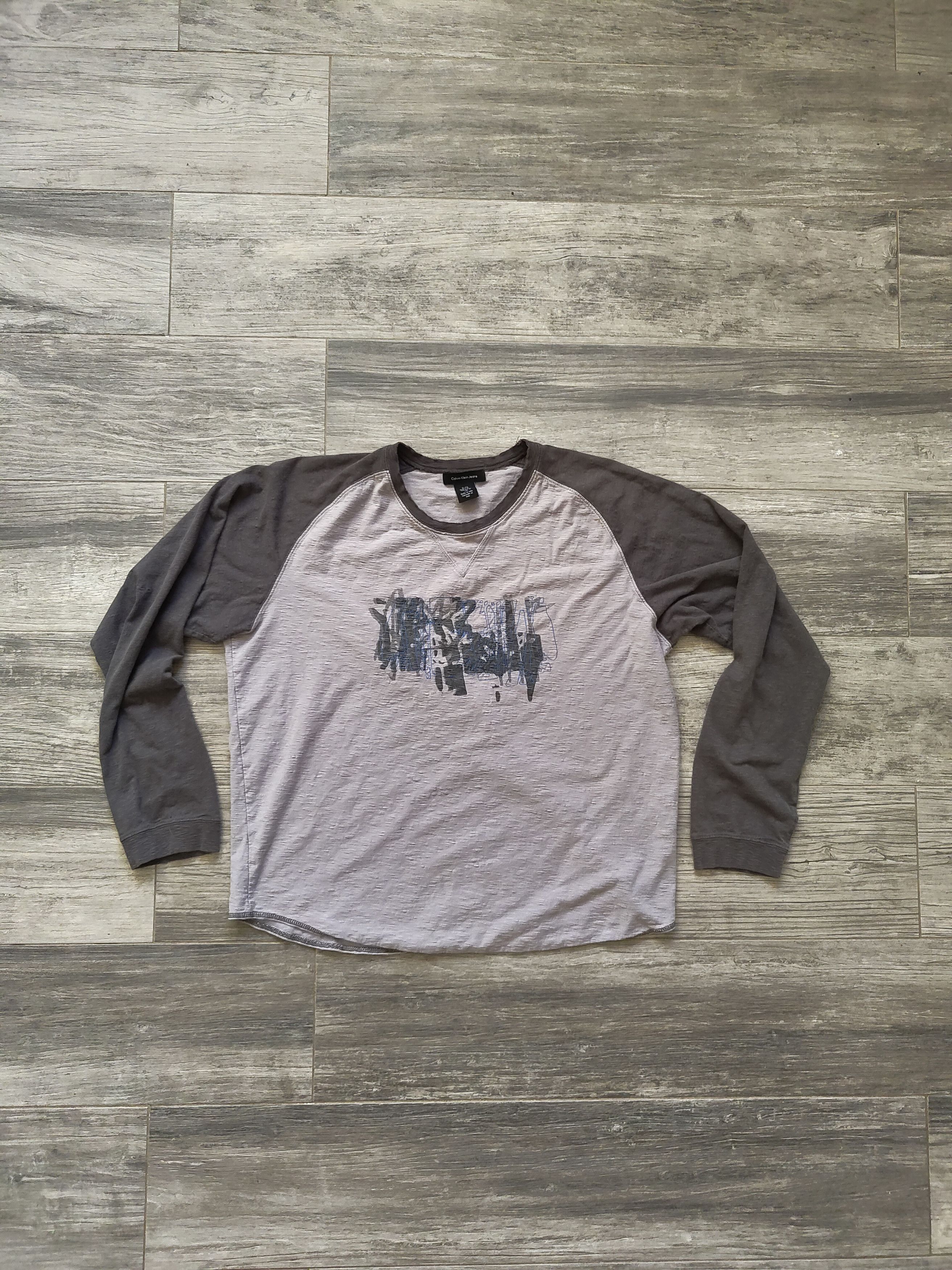 Calvin Klein Calvin Klein Y2K boxy grey long sleeve Size US XL / EU 56 / 4 - 1 Thumbnail