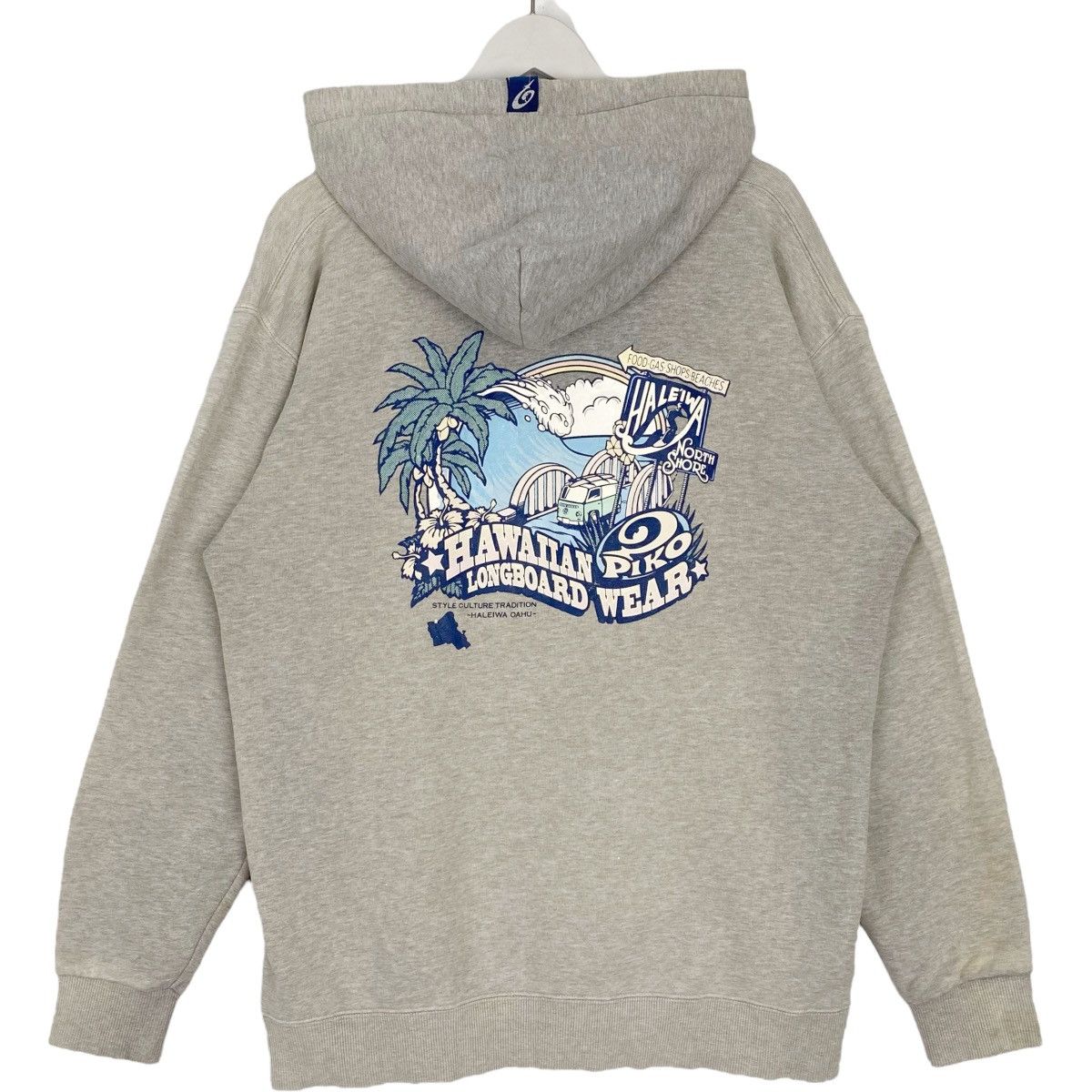 Other Vintage Piko Hawaiian Printed Hoodie White Pullover Size L Size US L / EU 52-54 / 3 - 10 Thumbnail