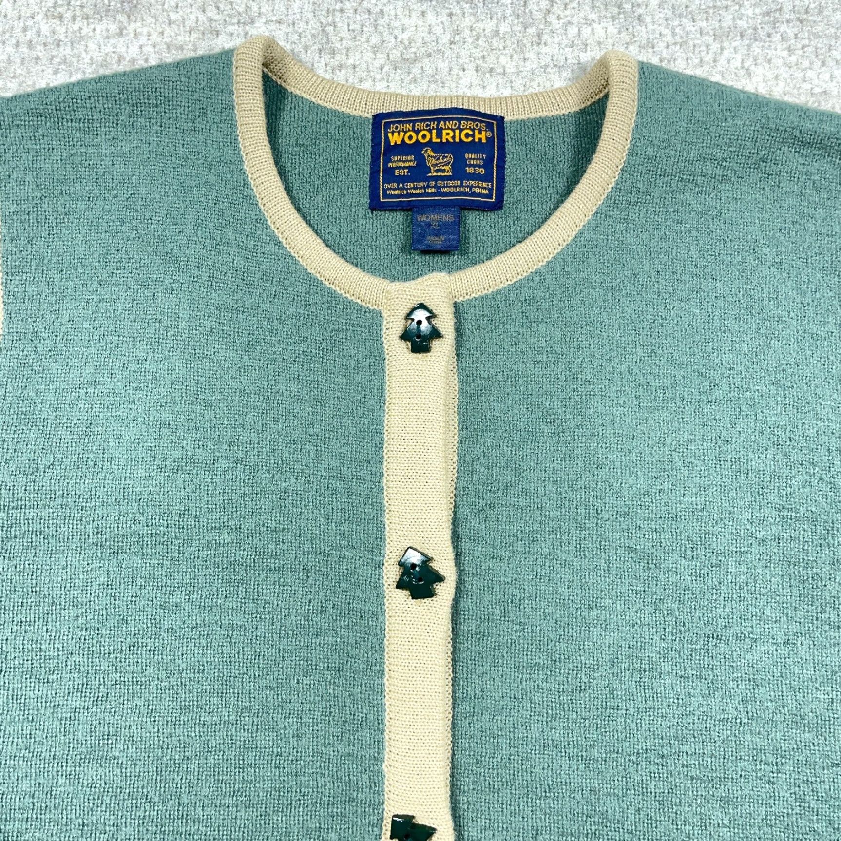 Vintage VINTAGE Woolrich Sweater Women XL Green Knit Size XL / US 12-14 / IT 48-50 - 5 Thumbnail