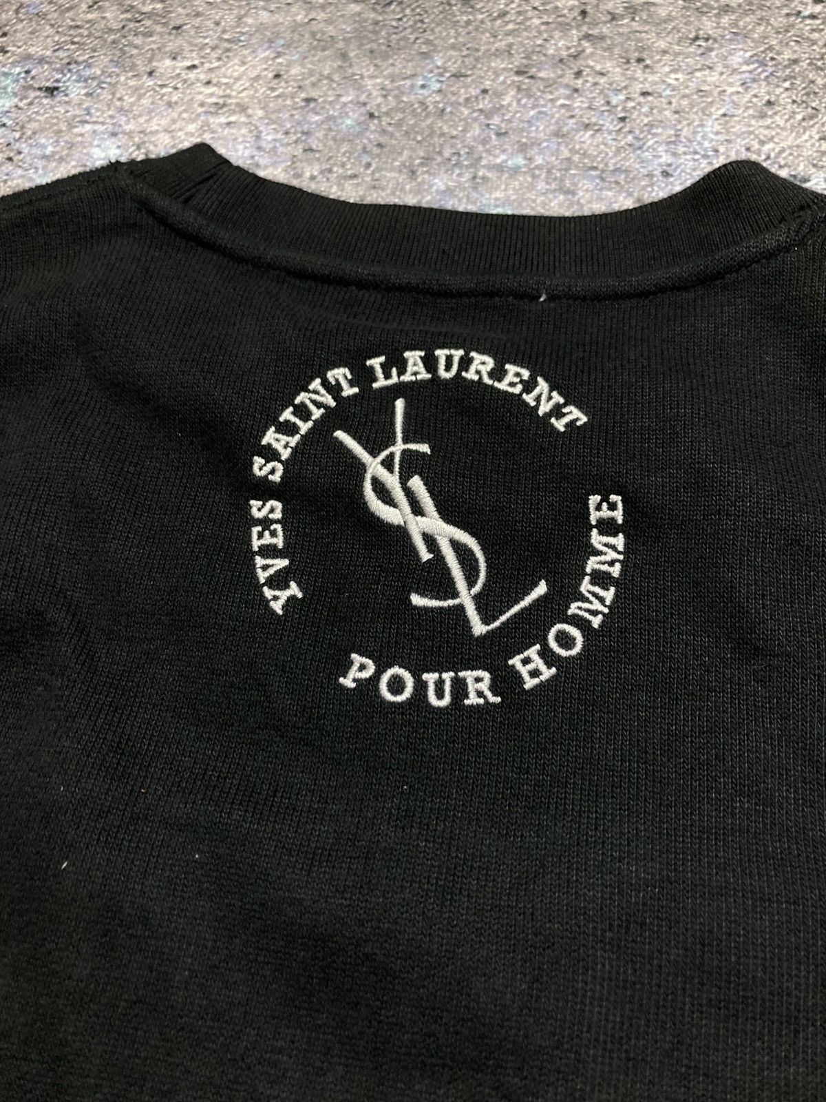 Vintage × Yves Saint Laurent Sweatshirt Yves Saint Laurent Big Logo Streetwear Vintage Size US XL / EU 56 / 4 - 10 Thumbnail