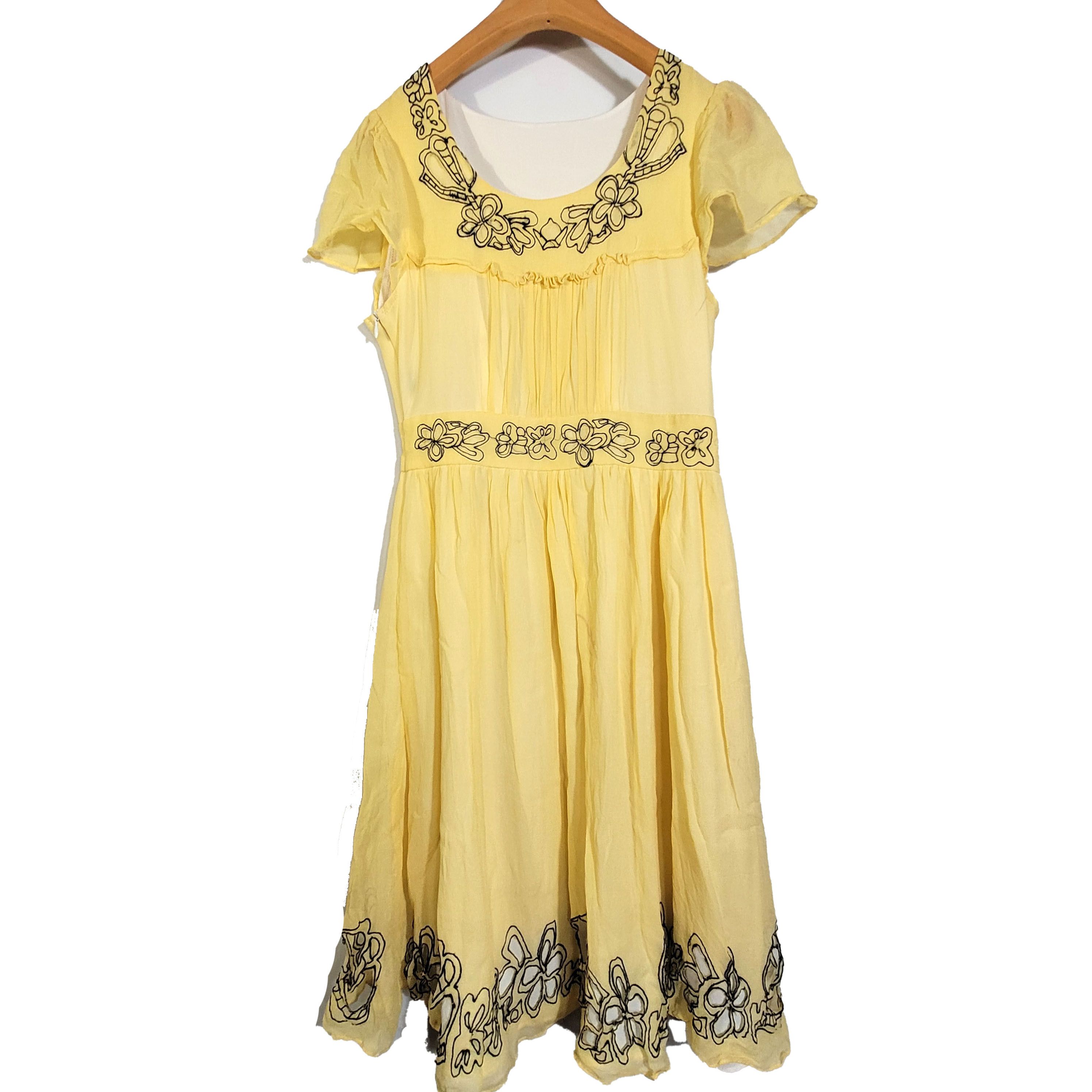 Other Women's Size XXS Silk Short Sleeve Dress SAA514 Size XXS / US 00 / IT 34 - 1 Thumbnail