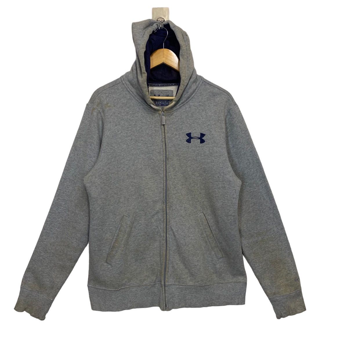 Under Armour × Vintage Under Armour Big Logo Printed Fullzip Hoodies Size M Size US M / EU 48-50 / 2 - 5 Thumbnail