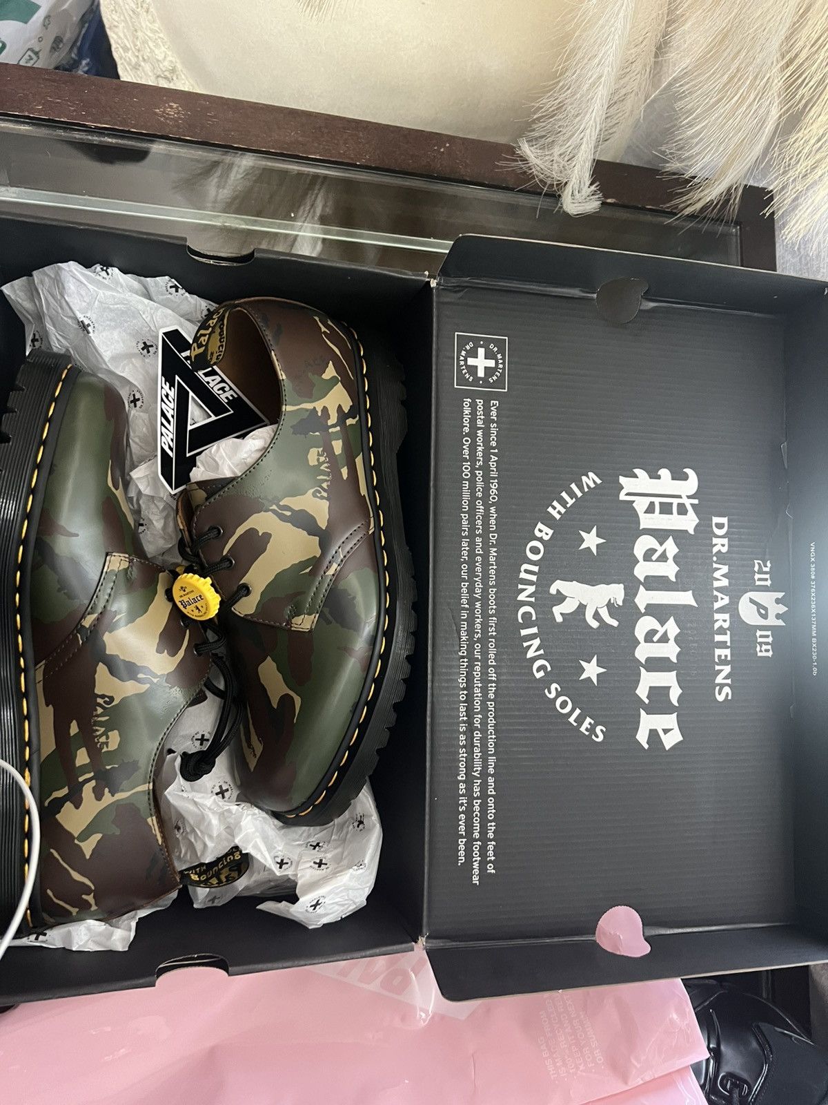 Dr. Martens x Palace 1461 Camo Shoes Size 12 Palace x Dr. Martens: Classic Kicks, New Chaos | The Drop Date main image 2